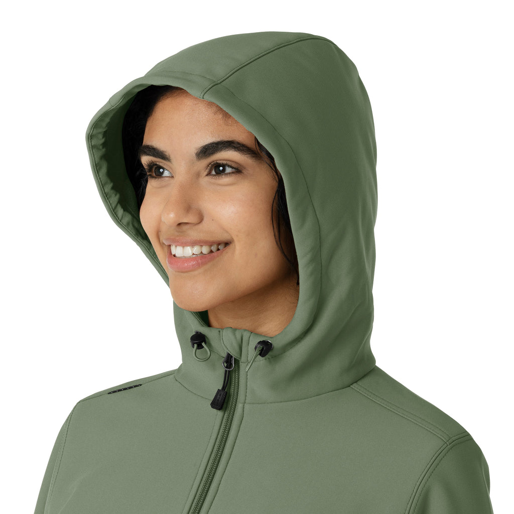 Layers C85023 Women's Bonded Fleece Hoodie Olive