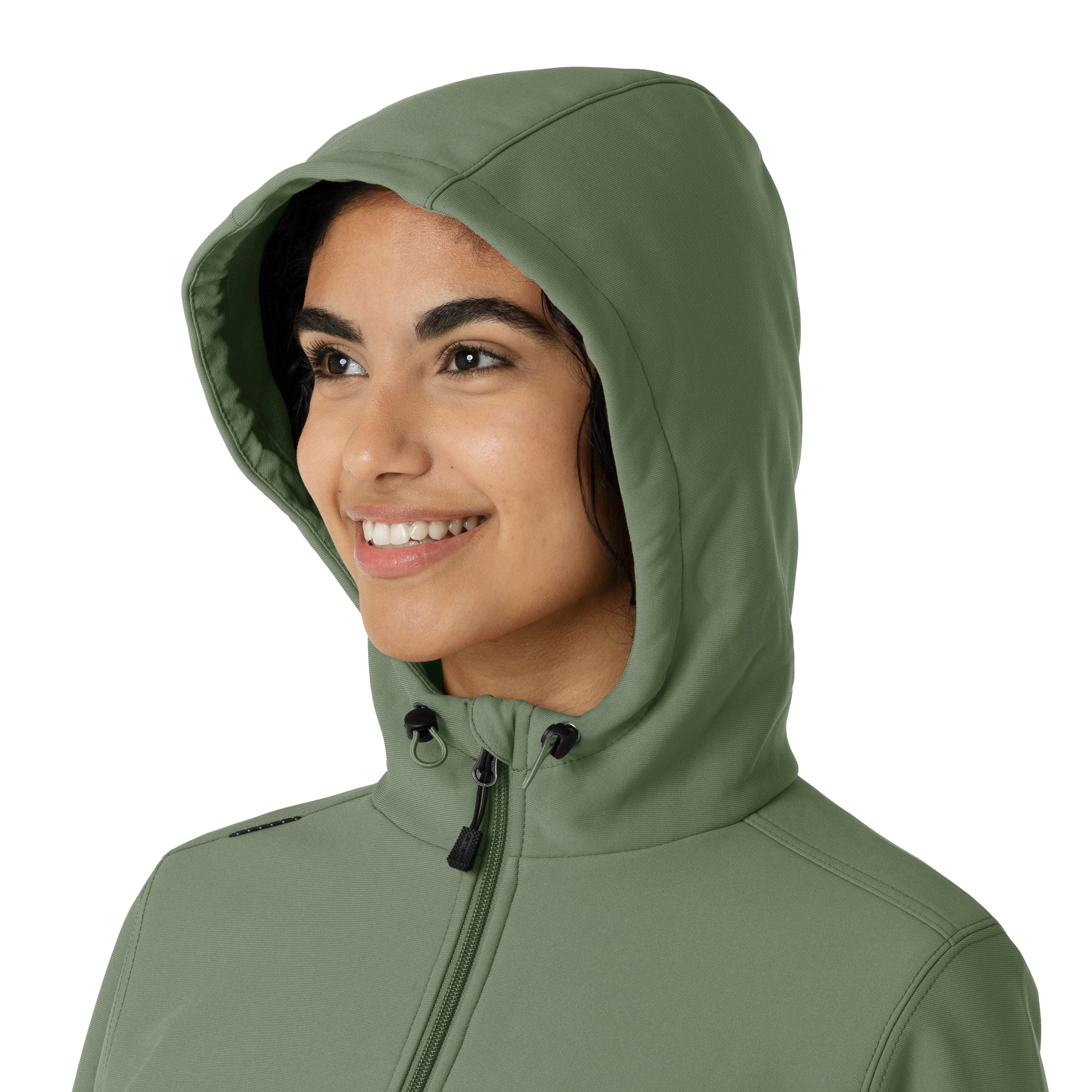 Layers C85023 Women's Bonded Fleece Hoodie Olive