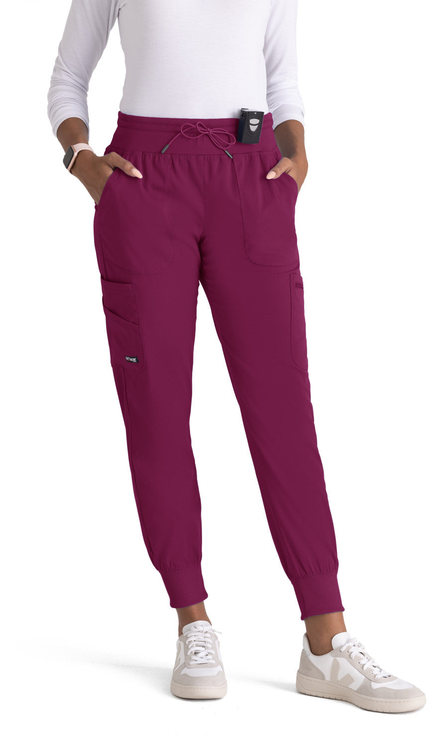 Grey's Anatomy Stretch GRSP527 Carly Jogger Wine