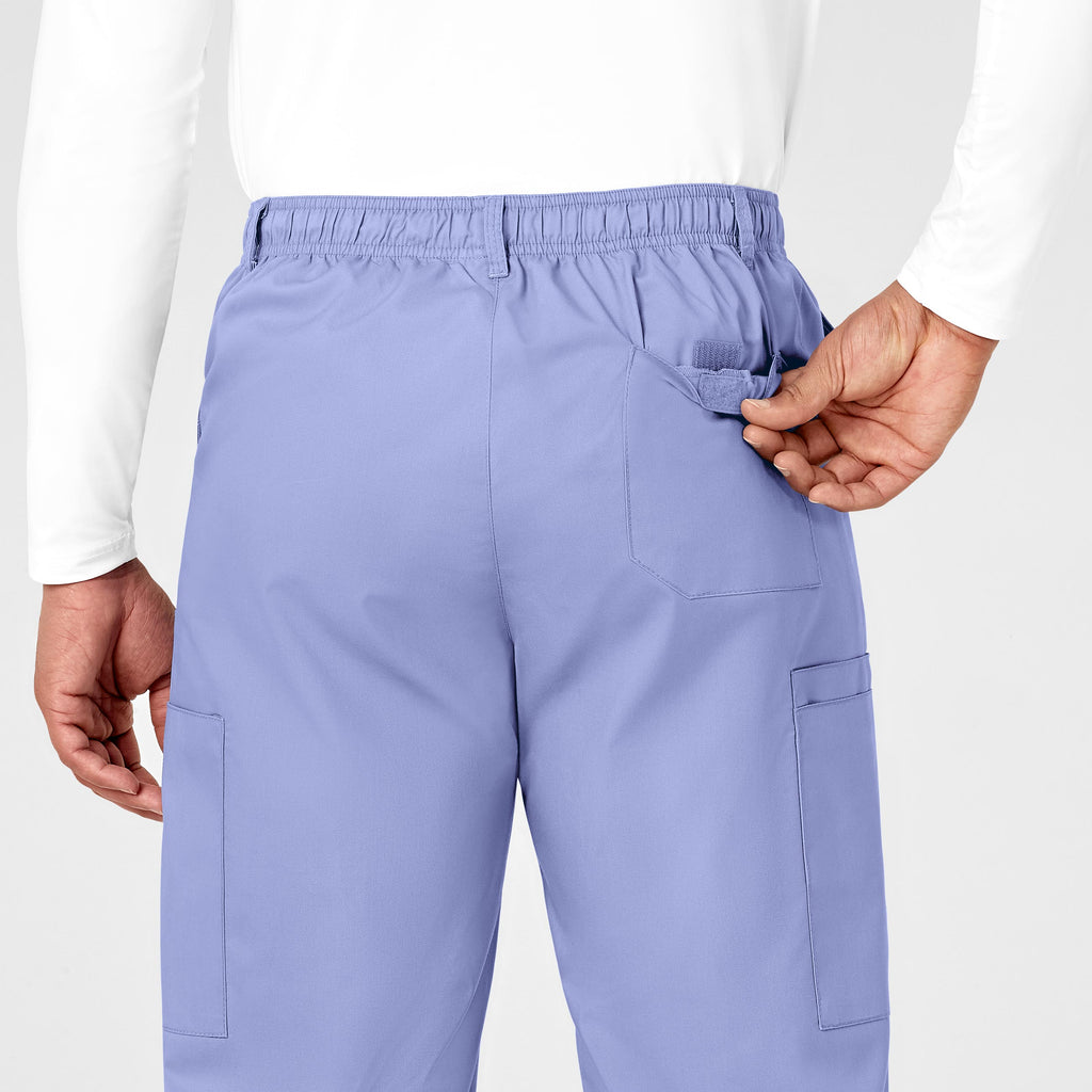 WonderWORK 503 Men's Cargo Scrub Pants Ceil Blue