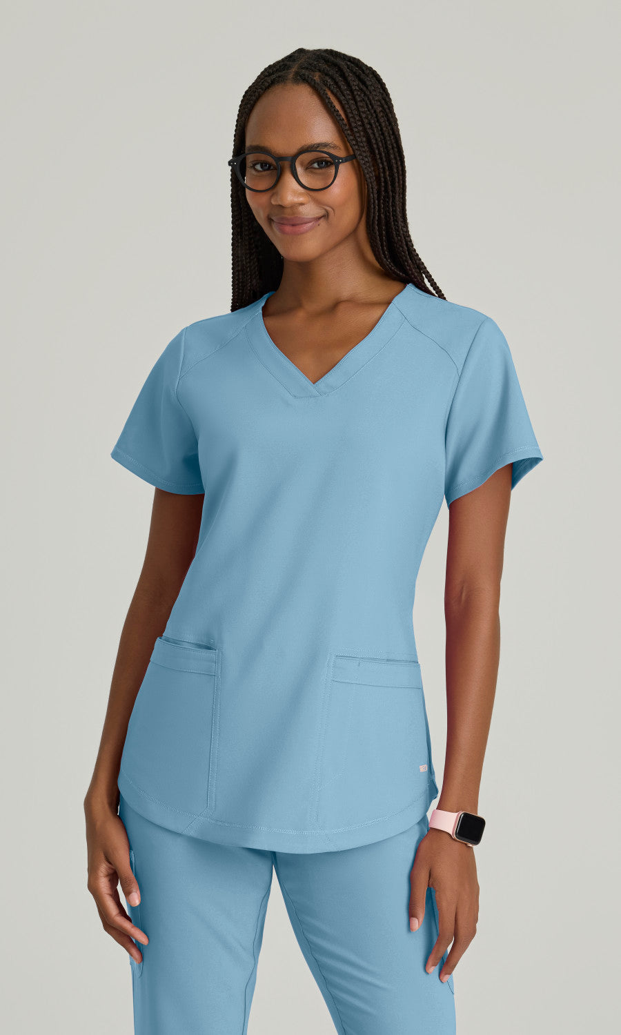 Grey's Anatomy Evolve GSST180 Rhythm Scrub Top Ocean Mist
