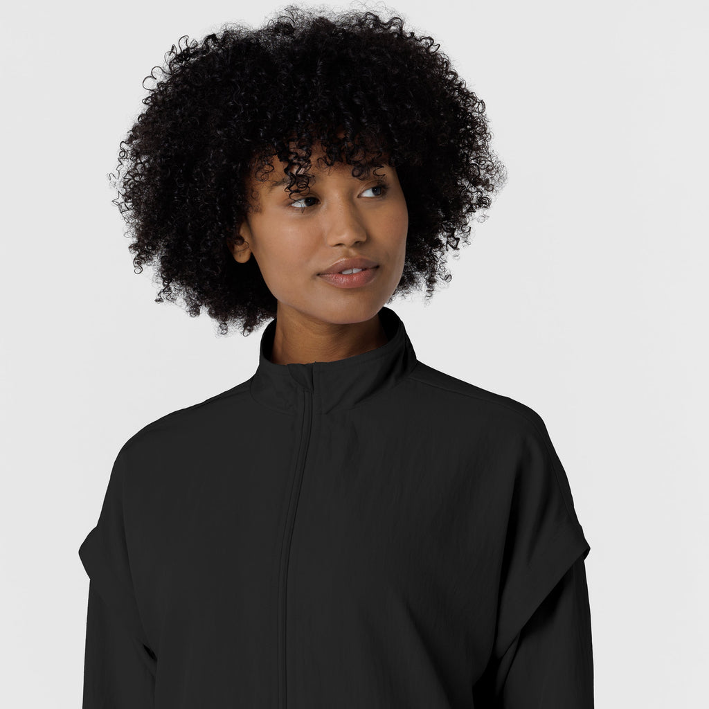 Layers 8014 BreezeBreaker Scrub Jacket Black