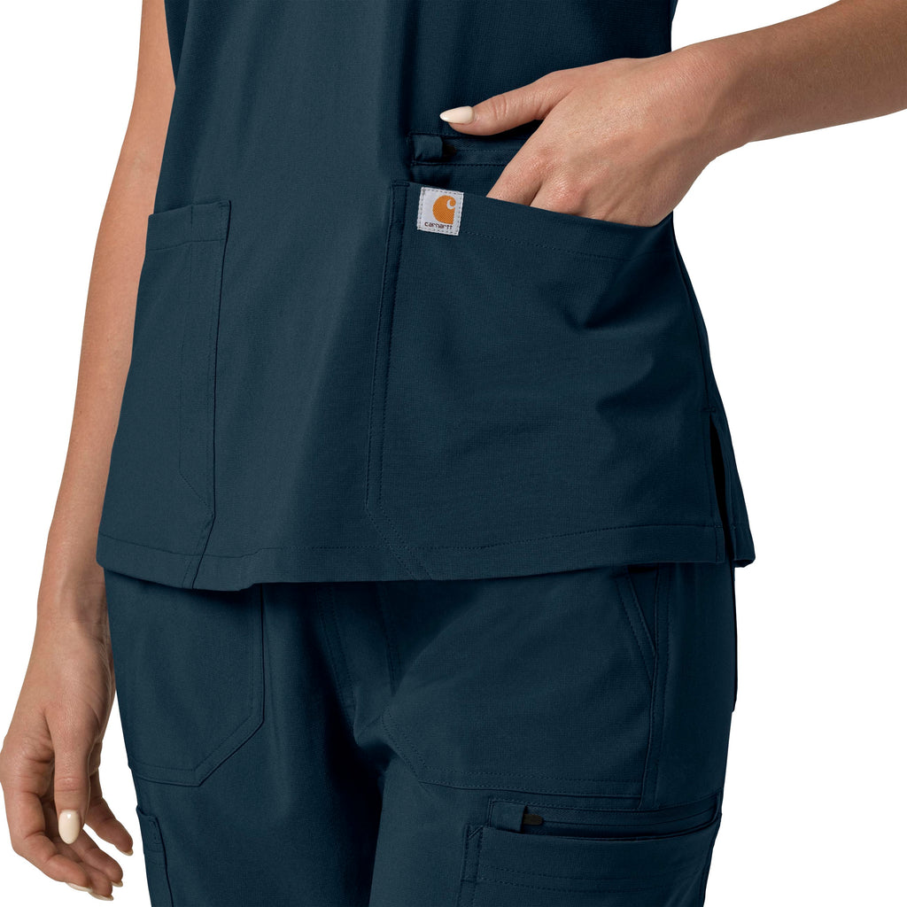 Force Cross-Flex C13210 Flex Panel V-Neck Scrub Top Navy