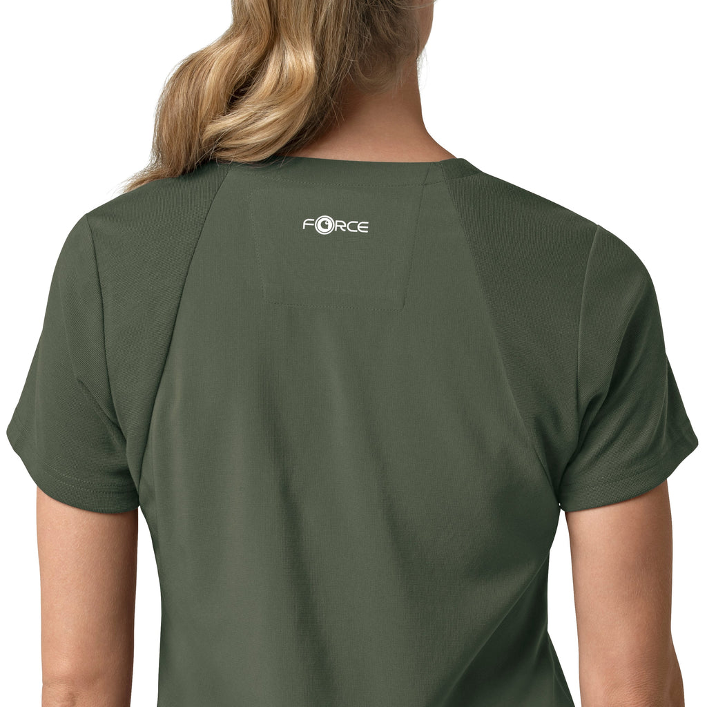 Force Cross-Flex C13210 Women's Flex Panel V-Neck Scrub Top Olive