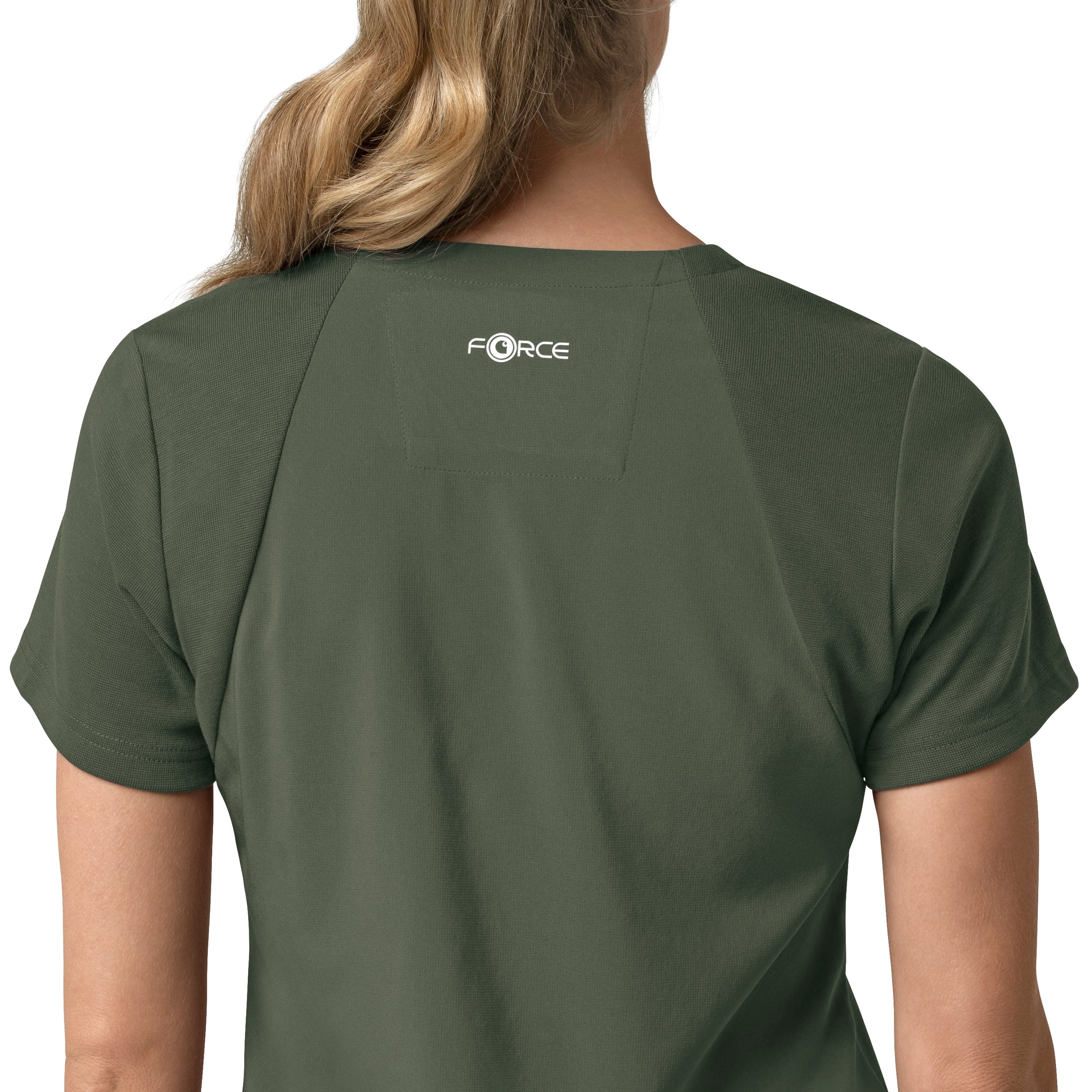 Force Cross-Flex C13210 Women's Flex Panel V-Neck Scrub Top Olive