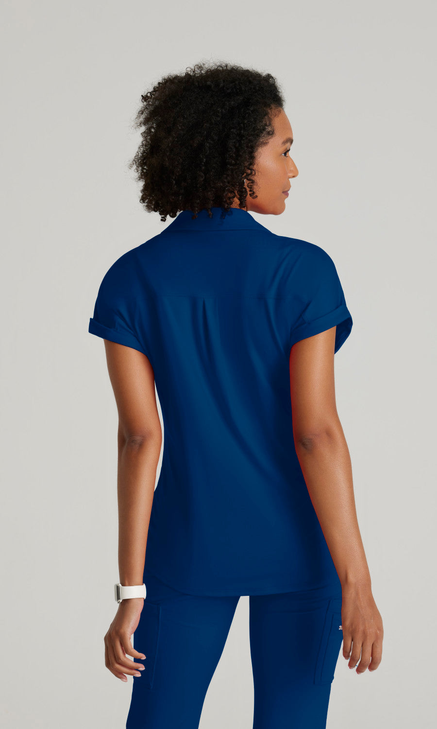 Barco One Performance Knits BOT210 Engage Knit Scrub Top Indigo