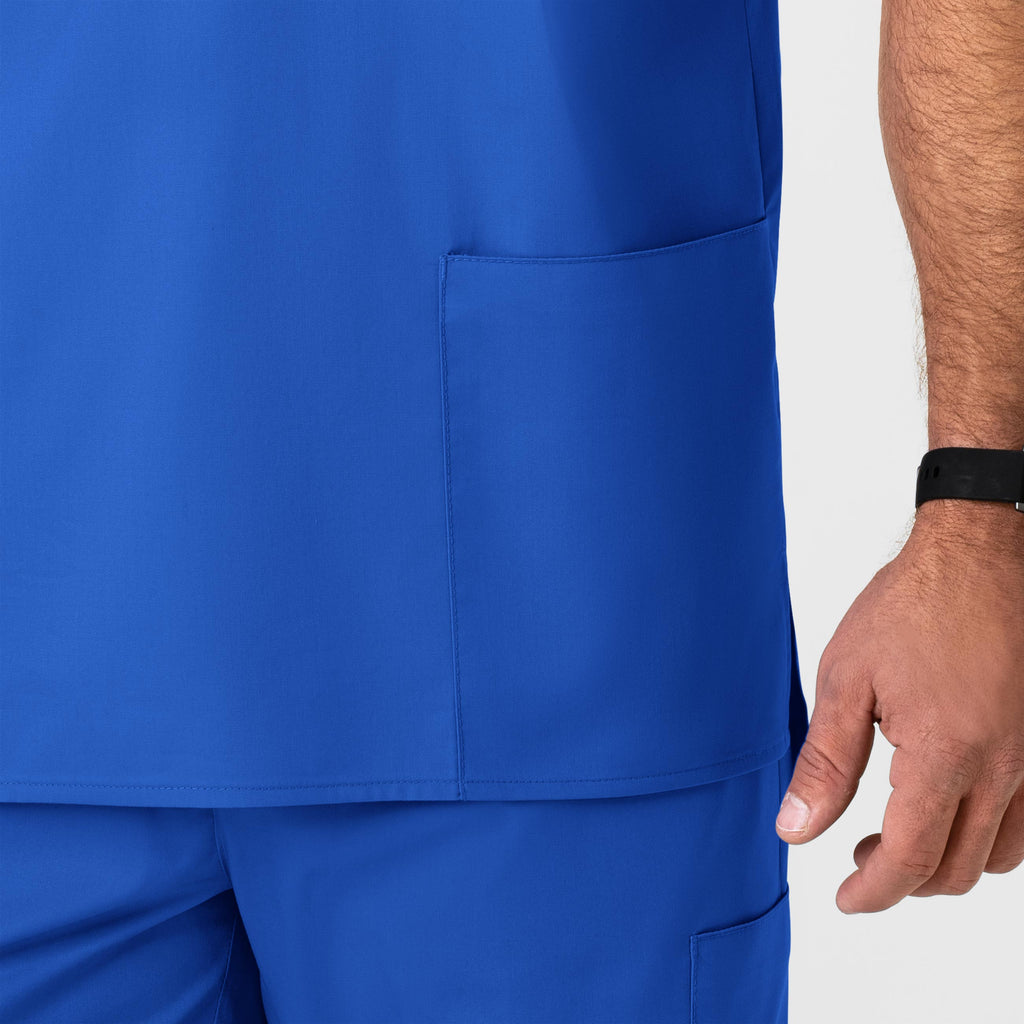WonderWORK 103 Men's V-Neck Scrub Top Royal