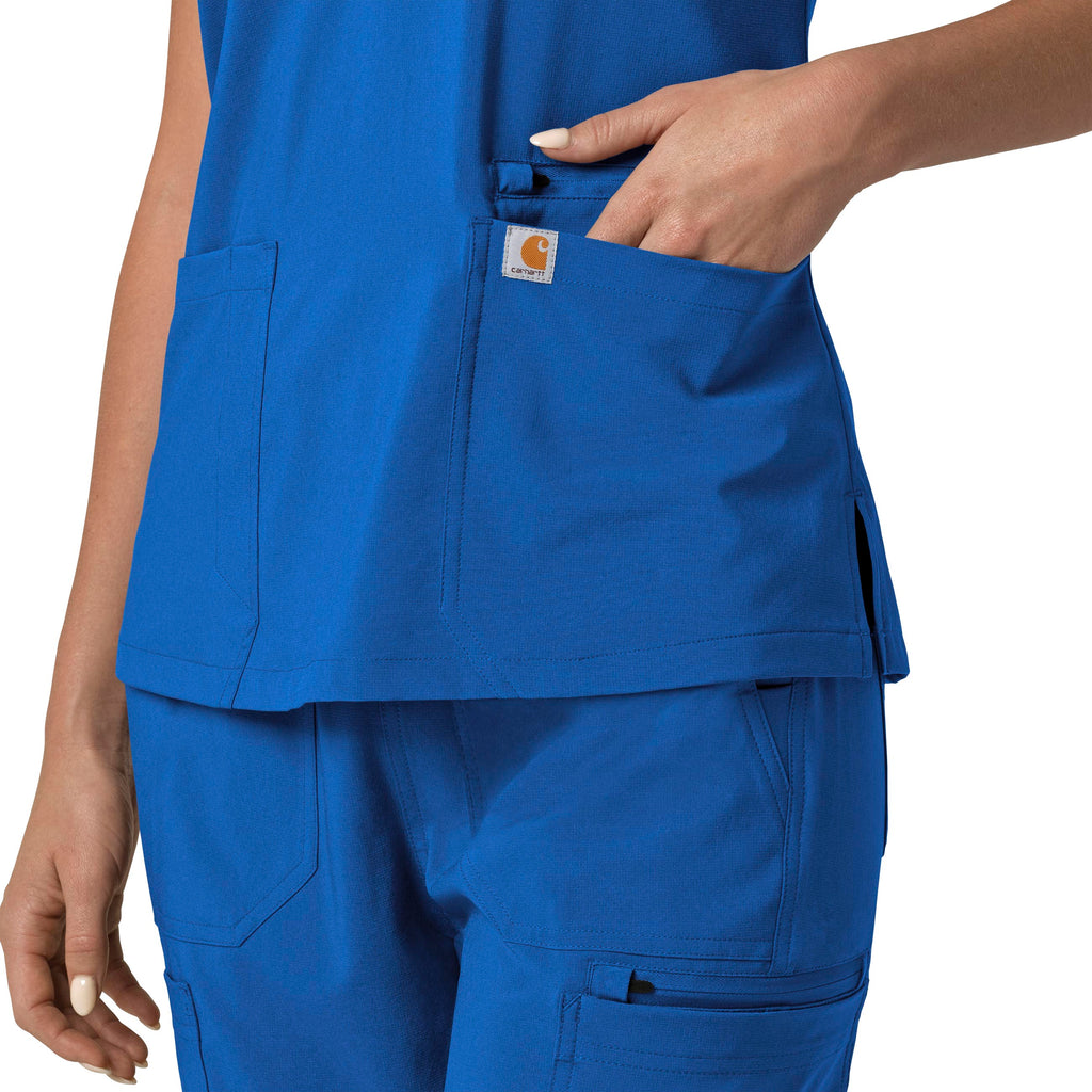 Force Cross-Flex C13210 Flex Panel V-Neck Scrub Top Royal