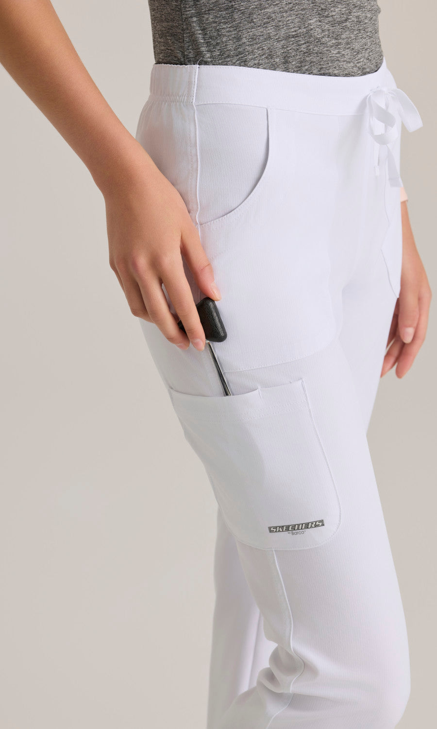 Skechers SK201 Reliance Scrub Pants White