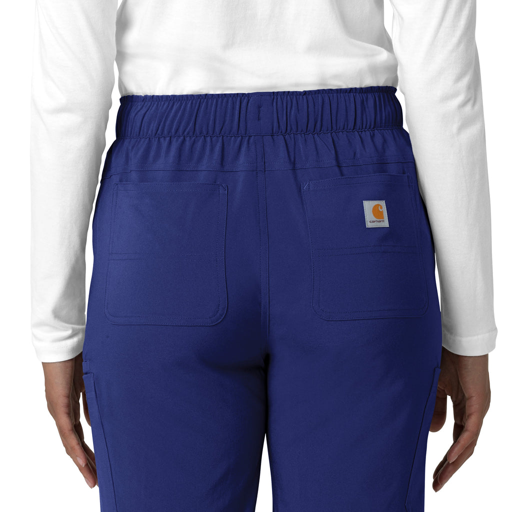 Force Cross-Flex C53210 Women's Straight Leg Cargo Scrub Pants Galaxy Blue
