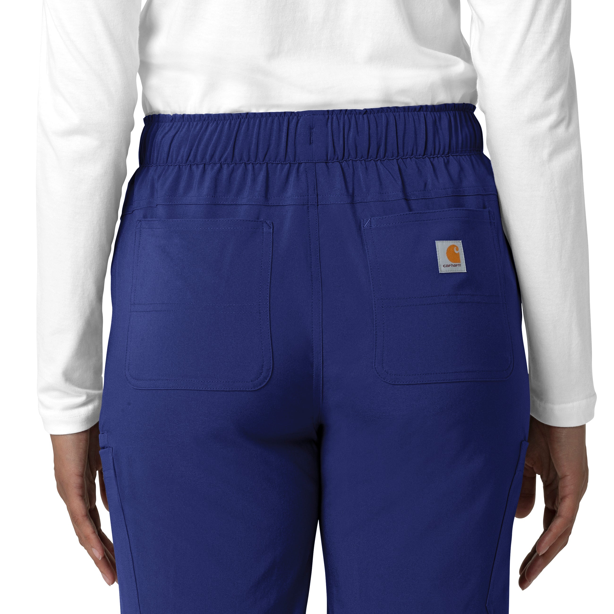 Force Cross-Flex C53210 Women's Straight Leg Cargo Scrub Pants Galaxy Blue