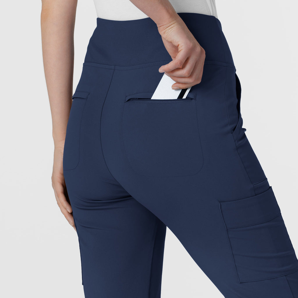 RENEW 5534 Cargo Flare Scrub Pants Navy