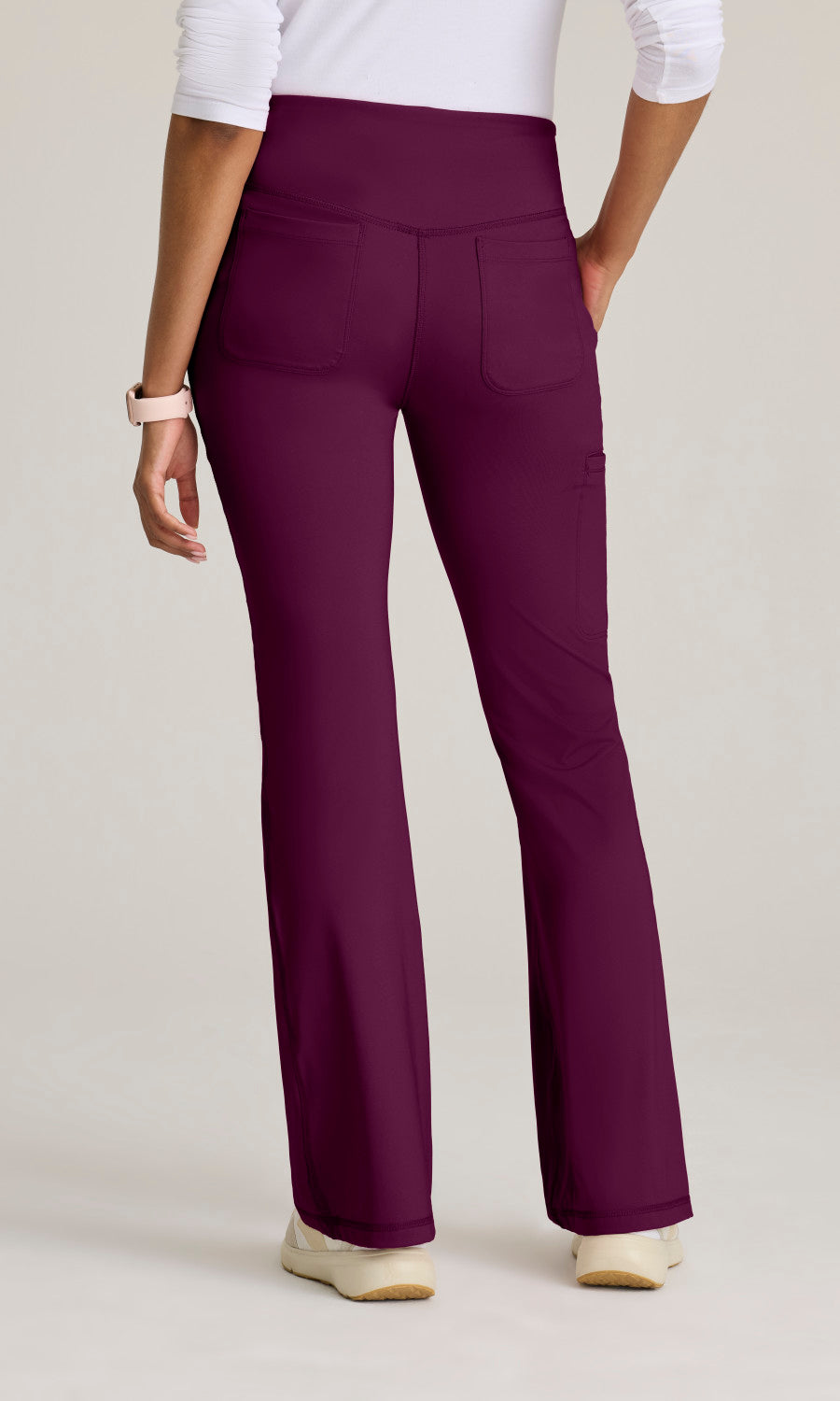 Grey's Anatomy Knits GRSP684 Swift Knit Scrub Pants Wine