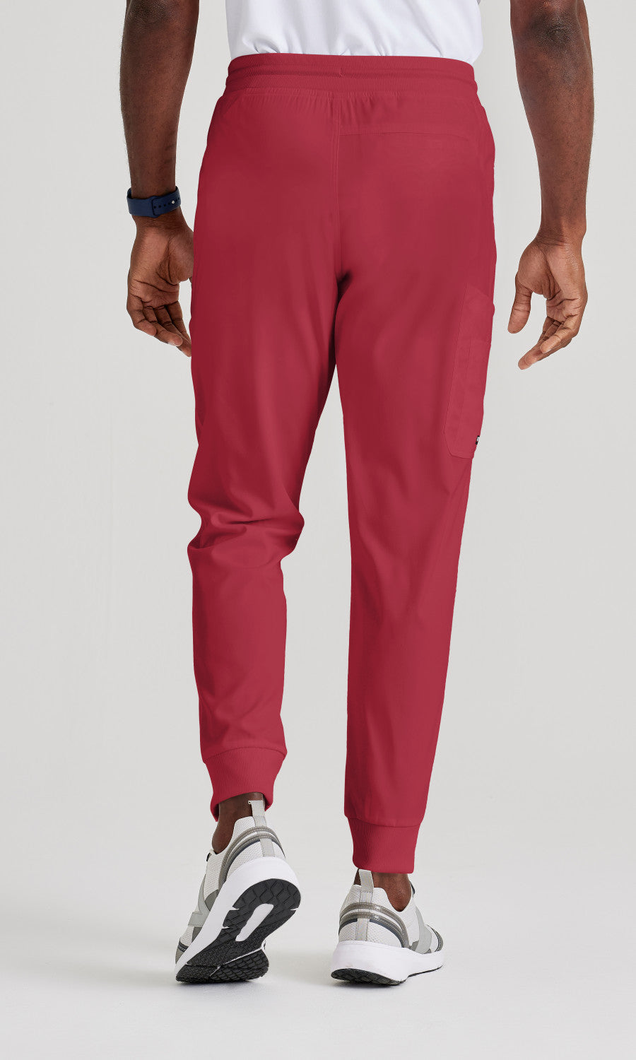 Grey's Anatomy Spandex Stretch GRSP550 Murphy Scrub Joggers Maple Red