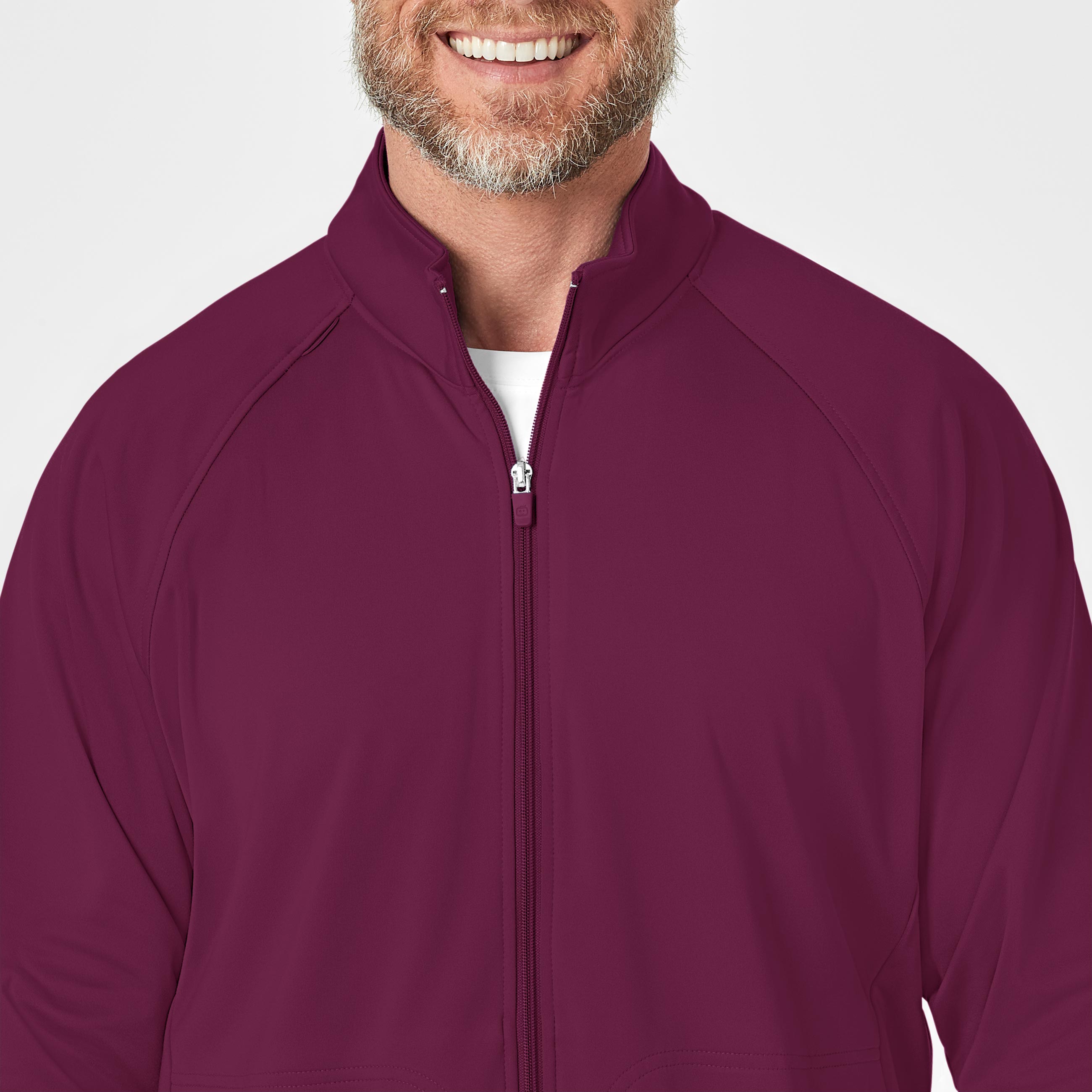 Layers 8309 Men's Fleece Full Zip Jacket Wine