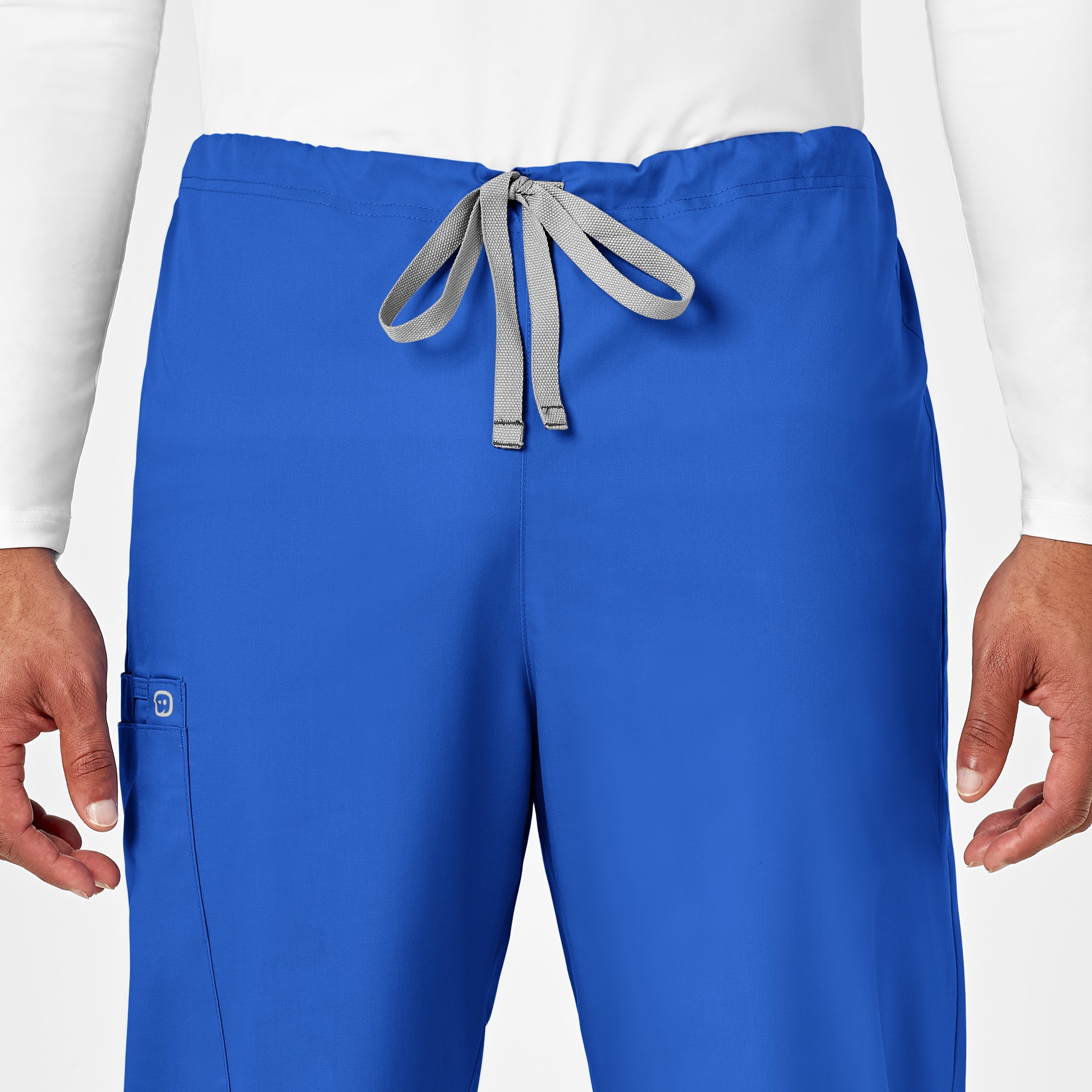 WonderWORK 500 Unisex Drawstring Cargo Scrub Pants Royal