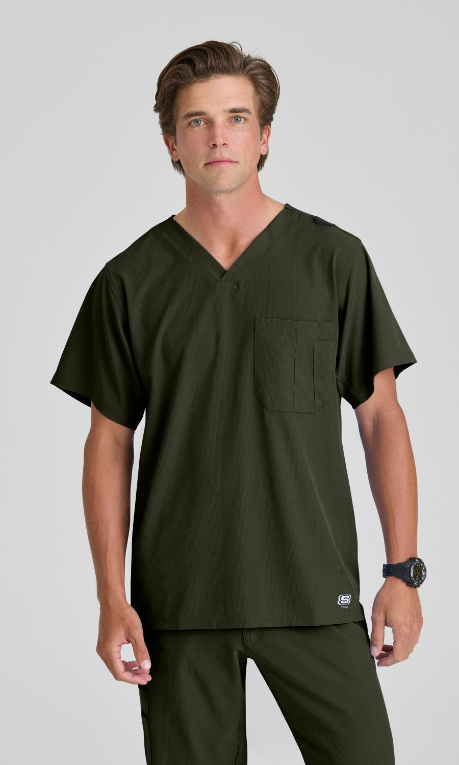 Skechers SK0112 Men's Structure Top in Olive by Barco