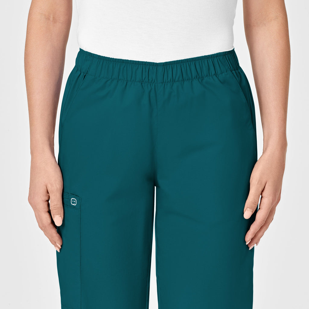 WonderWORK 501 Pull-On Cargo Scrub Pants Caribbean Blue