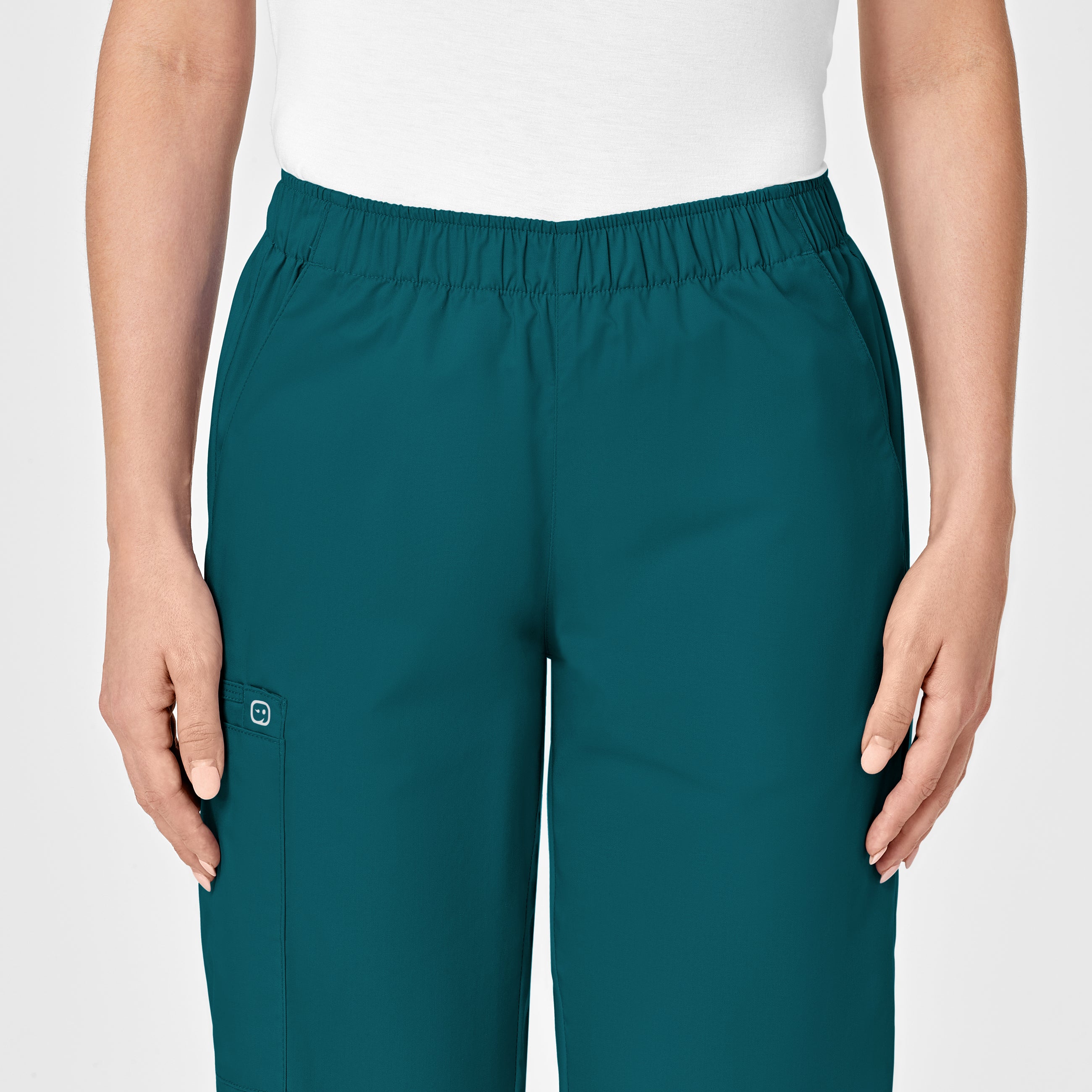 WonderWORK 501 Pull-On Cargo Scrub Pants Caribbean Blue