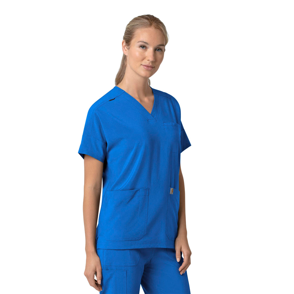 Force Cross-Flex C13110 Oversized V-Neck Scrub Top Royal