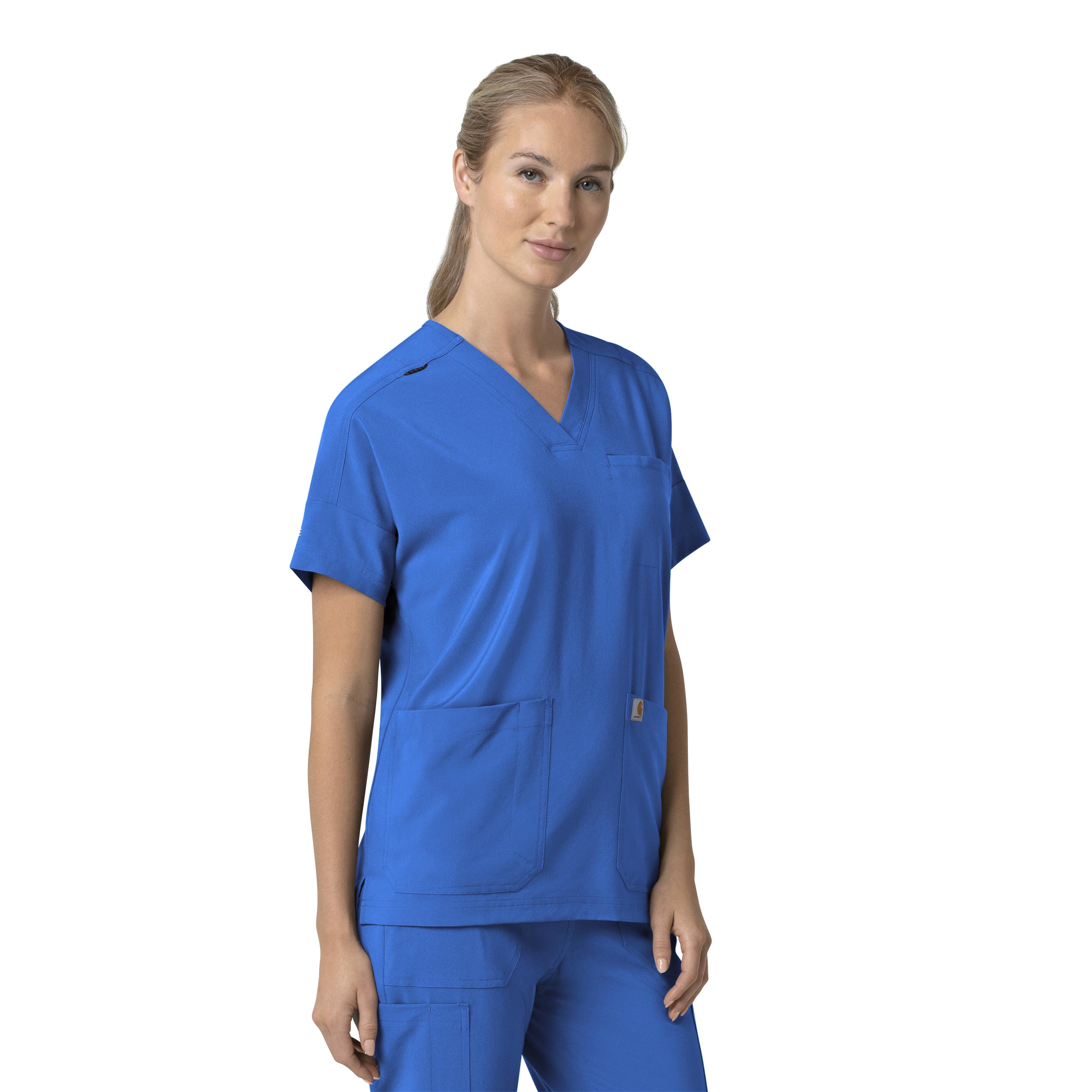 Force Cross-Flex C13110 Oversized V-Neck Scrub Top Royal