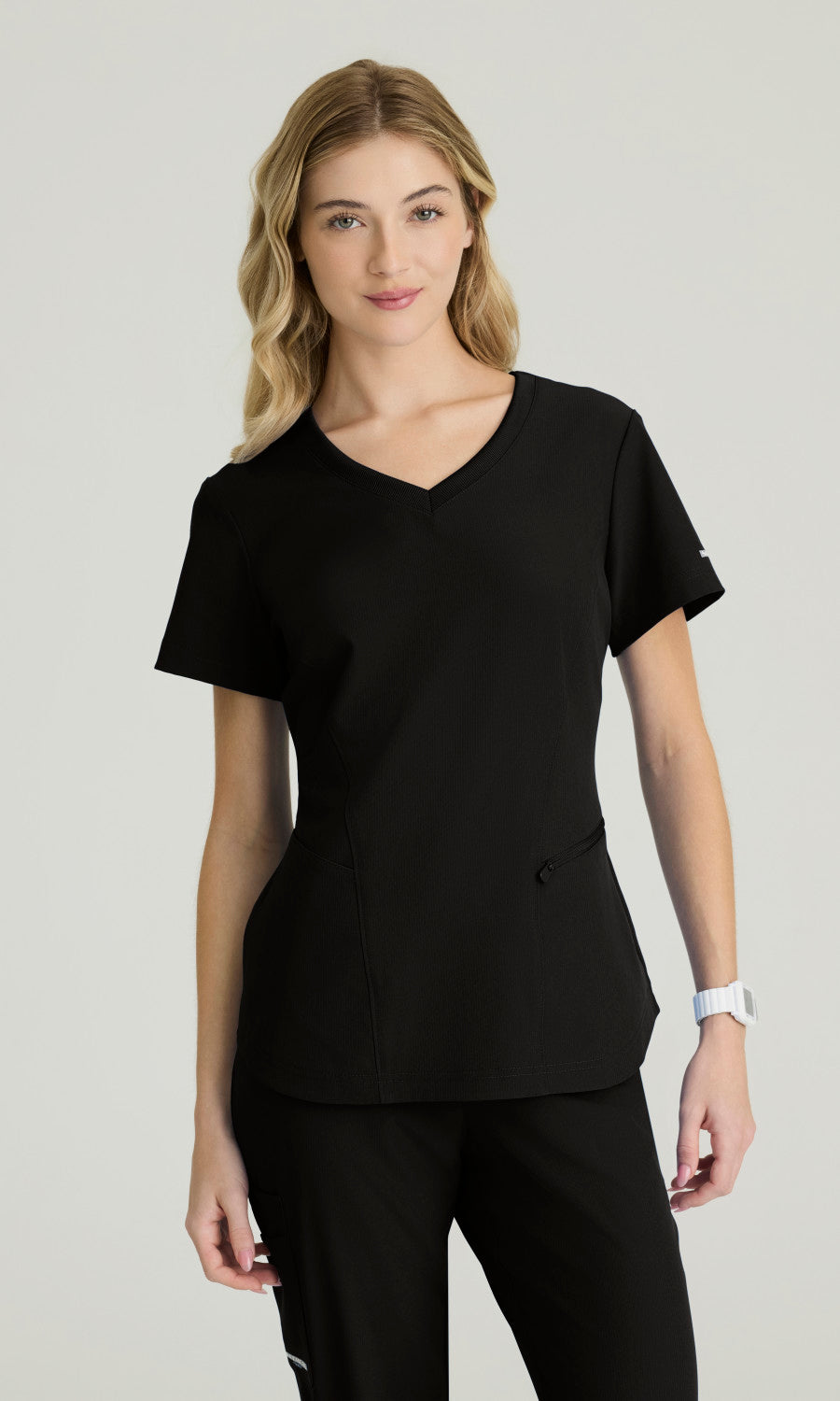 Skechers Vitality SKT092 Electra Scrub Top Black