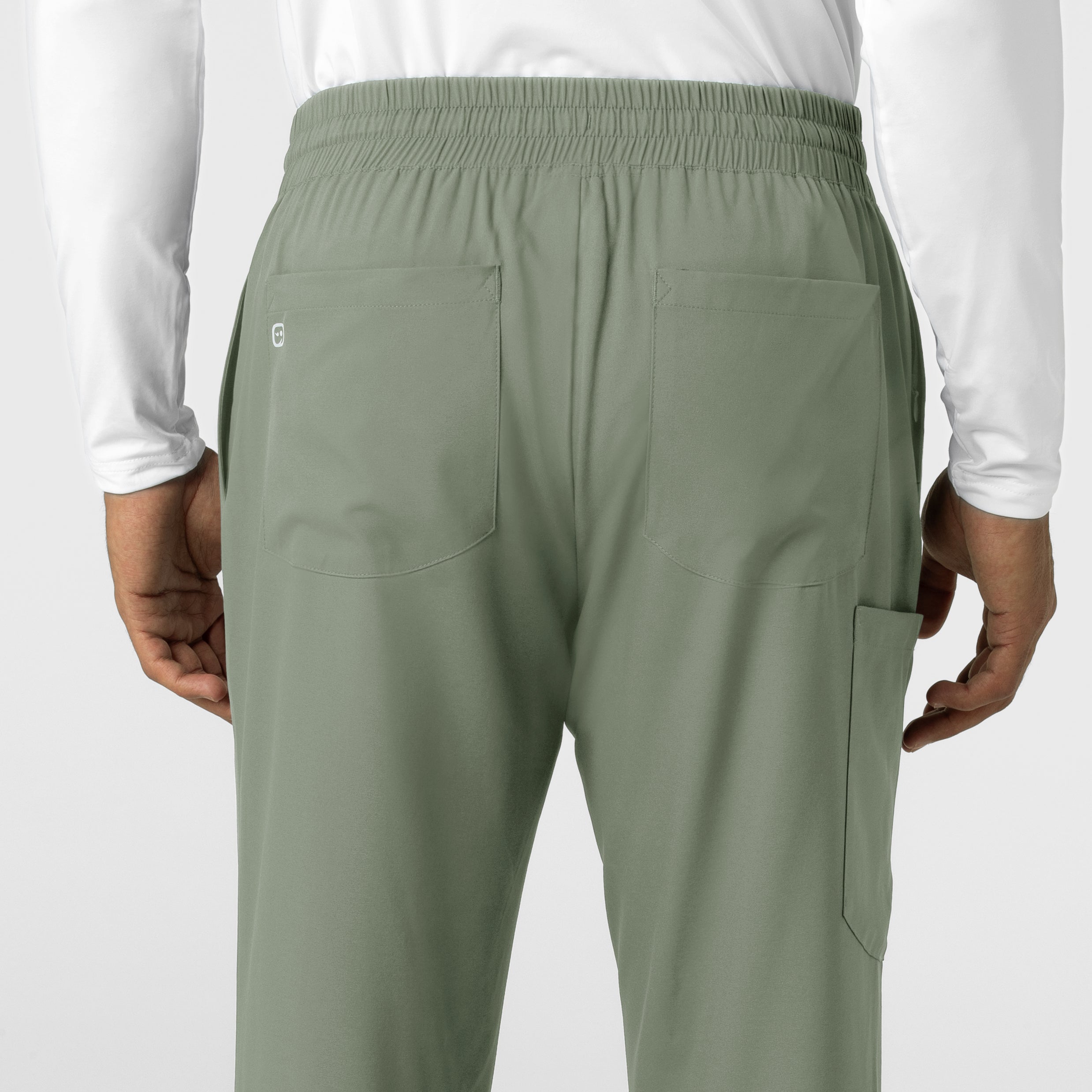 Boundless 5351 Men's Straight Leg Scrub Pants Sage