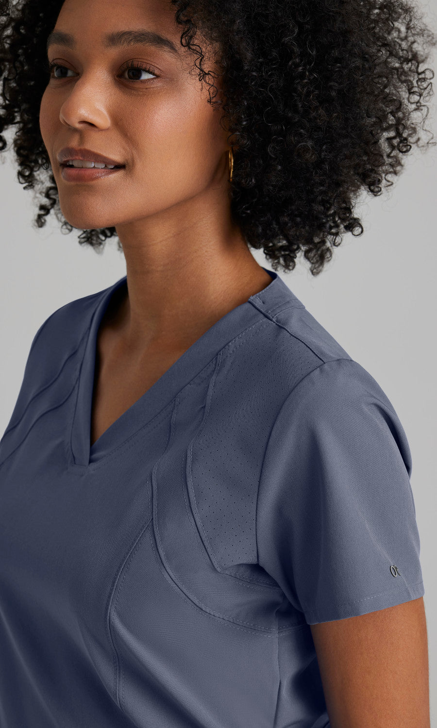 Barco One 5105 Racer Scrub Top Steel