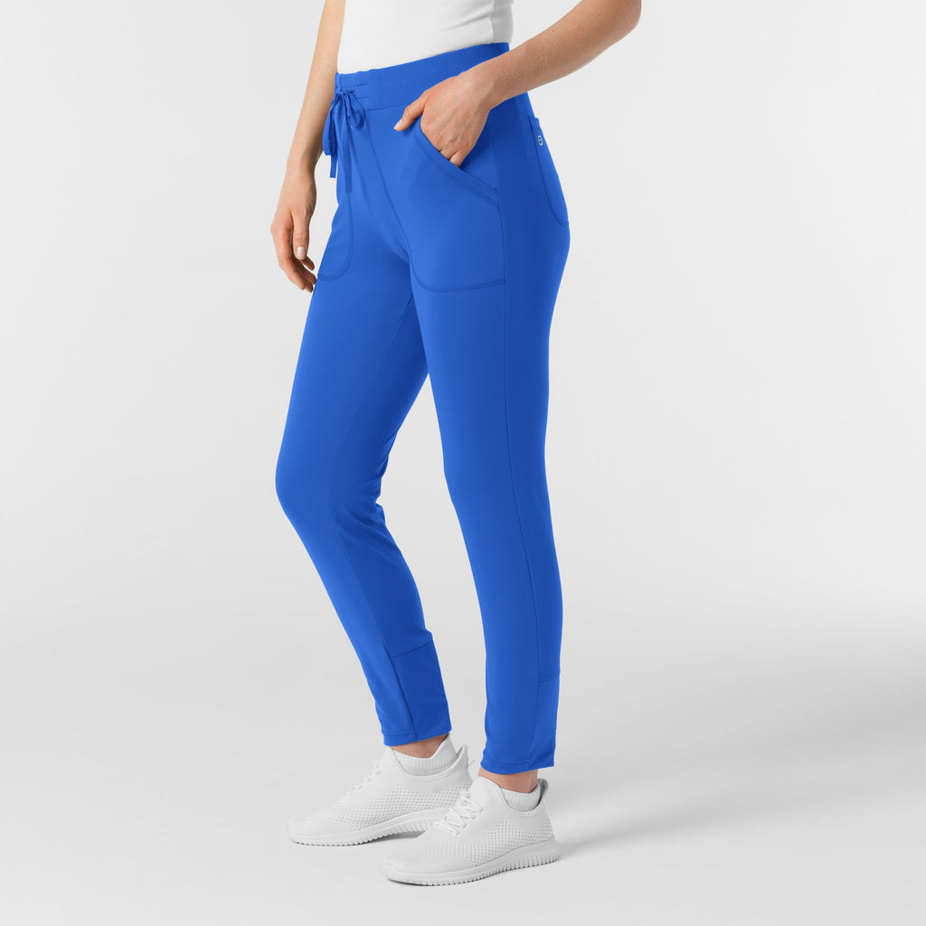 RENEW 5259 Knit Track Scrub Pants Royal