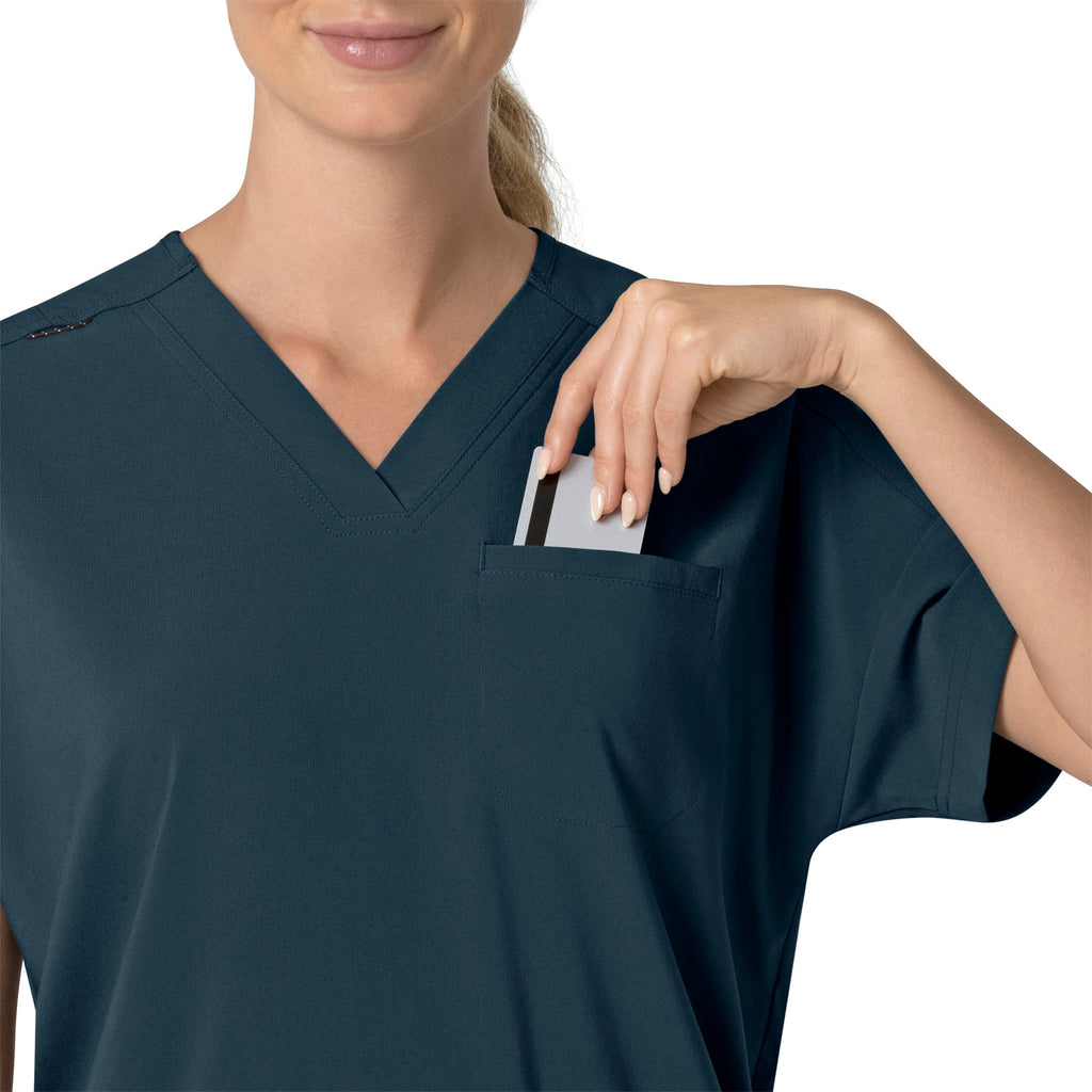 Force Cross-Flex C13110 Oversized V-Neck Scrub Top Navy