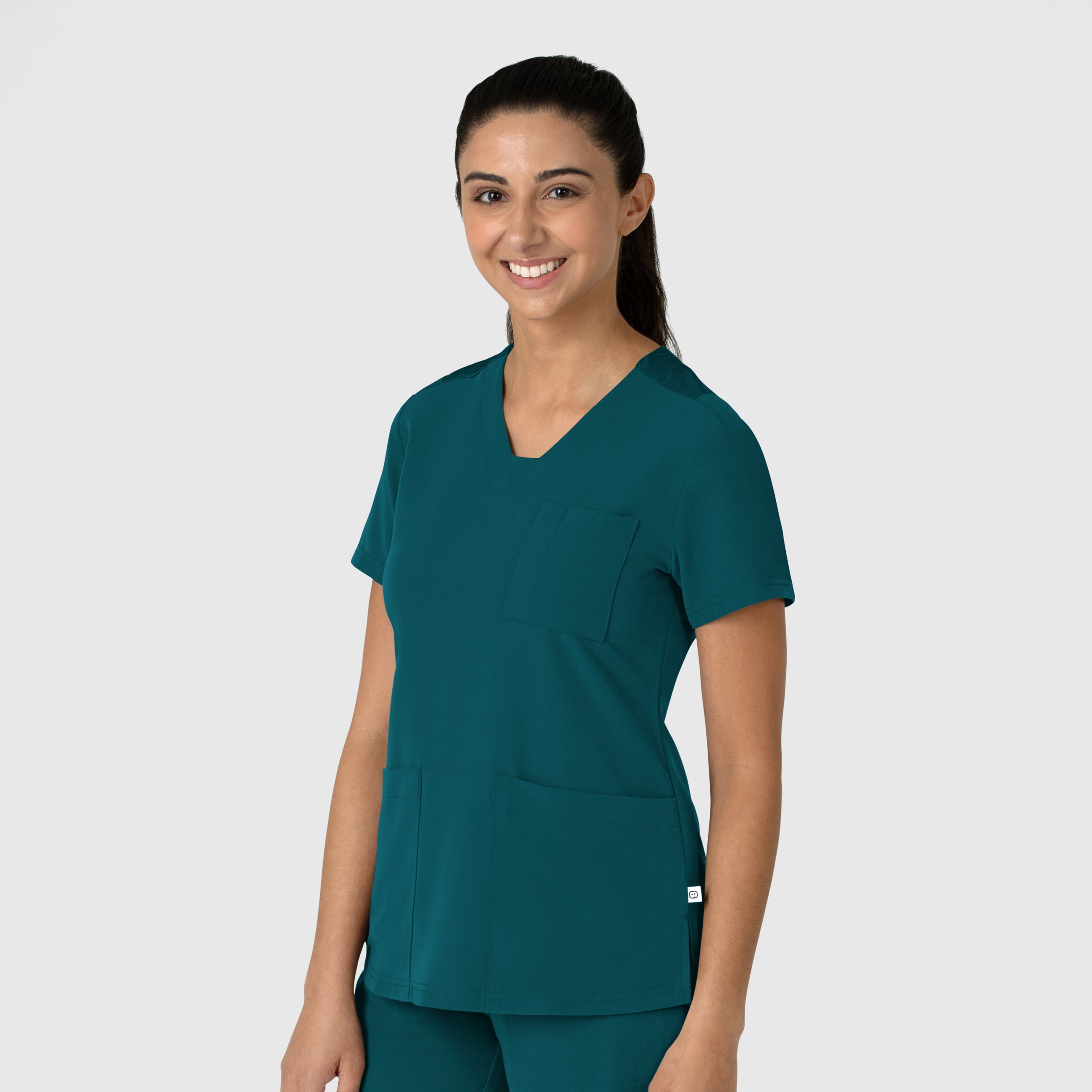 Nova 6132 Flex-n-Reach V-Neck Scrub Top Caribbean
