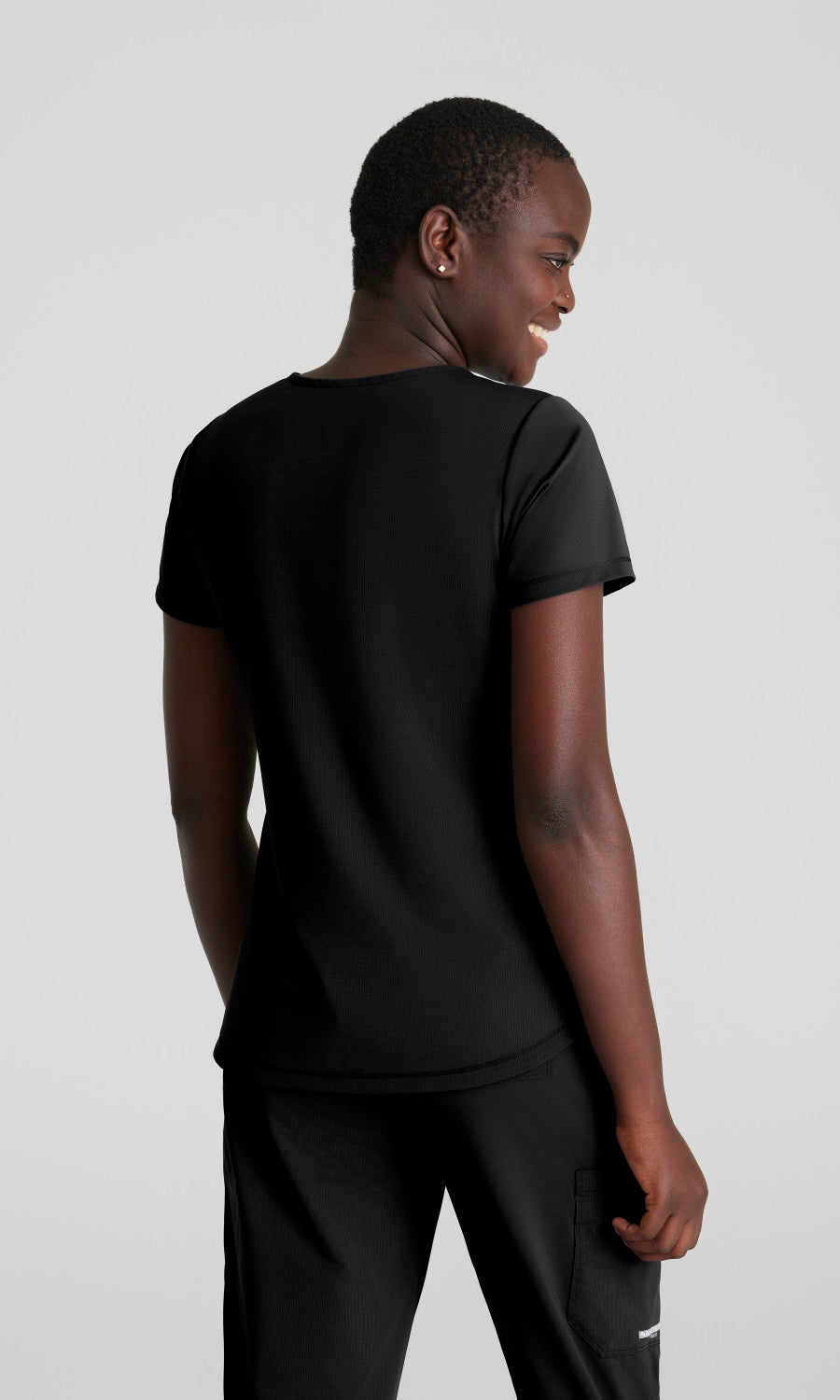 Skechers Slip-Ins Knits SKT220 Serene Knit Scrub Top Black