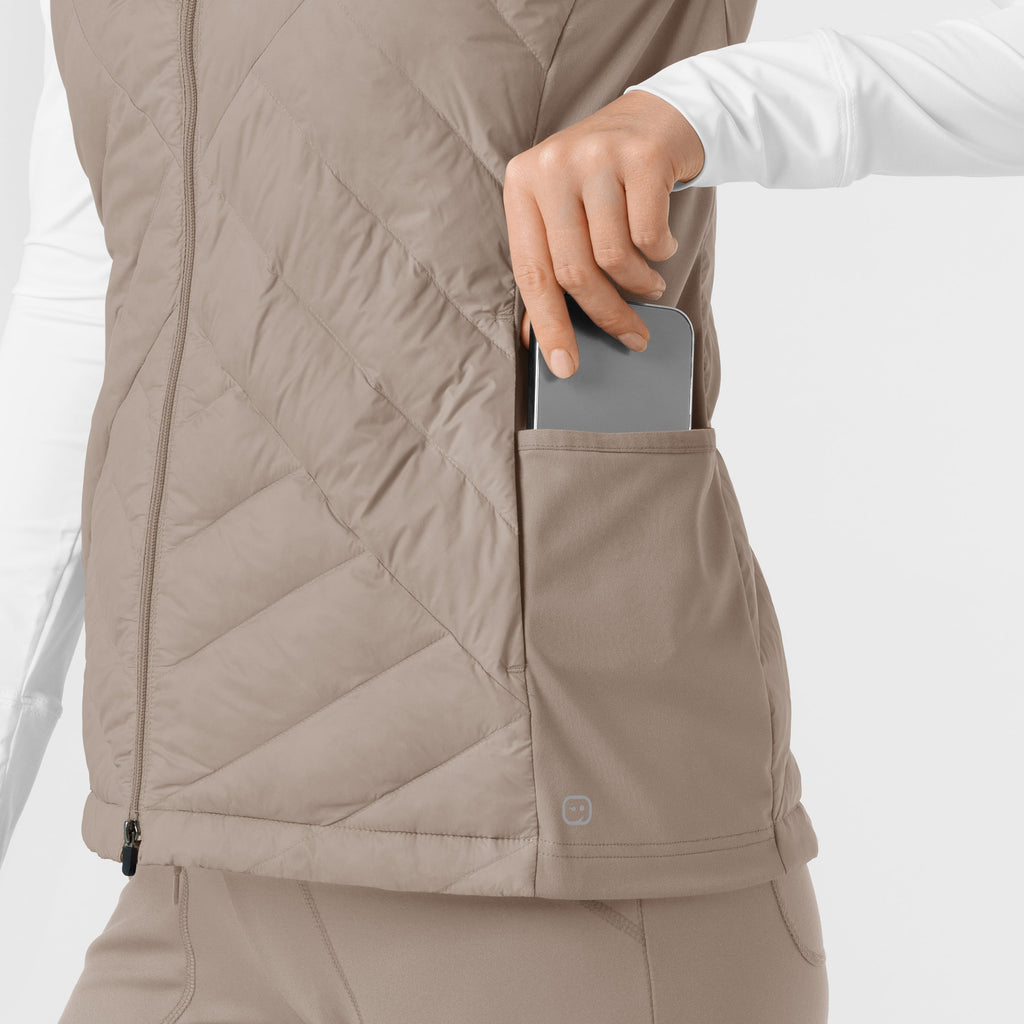 Layers 8277 Quilted Scrub Vest Haze