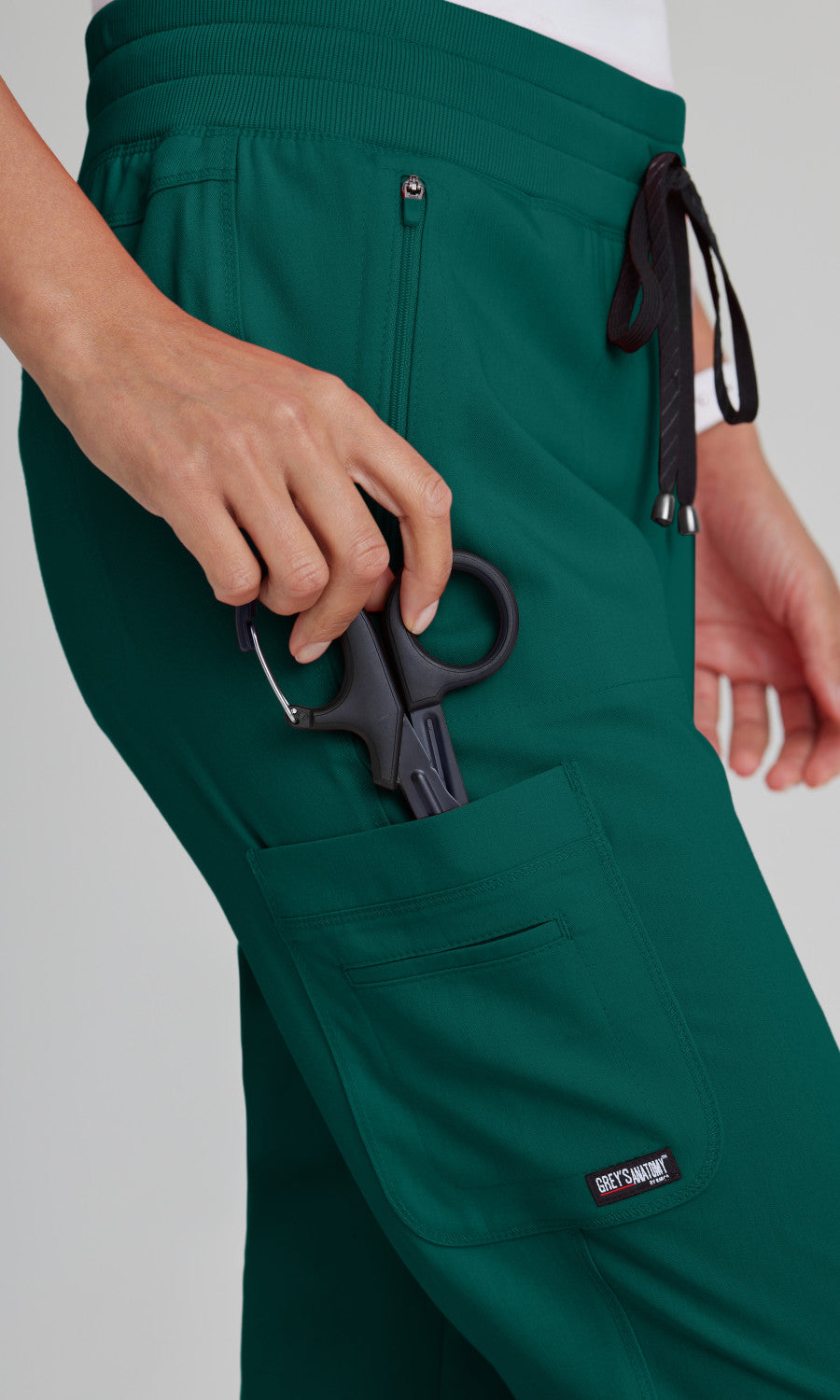 Grey's Anatomy Stretch GRSP537 Eden Jogger Hunter Green