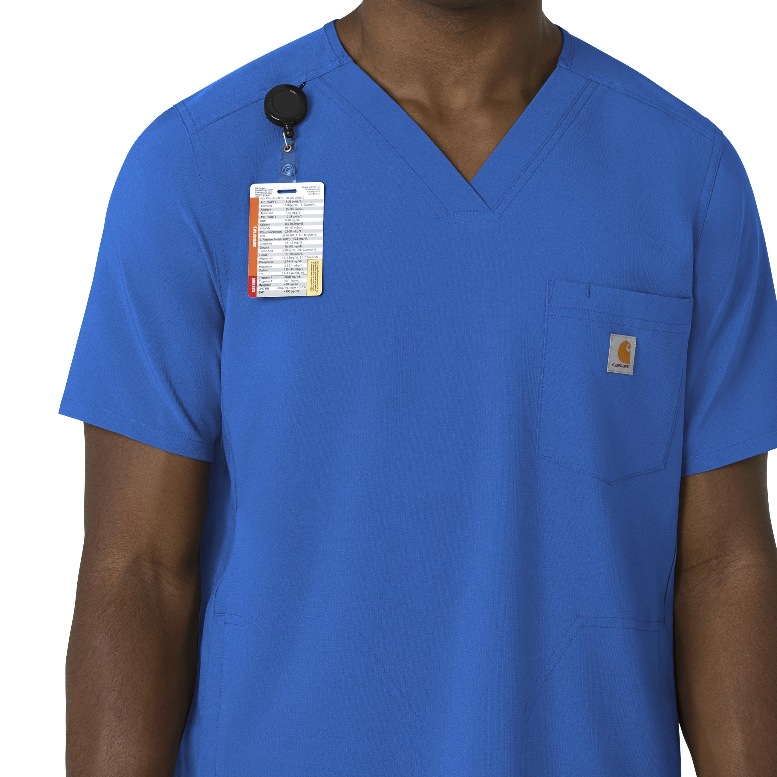 Force Cross-Flex C16410 Men's V-Neck Scrub Top Royal