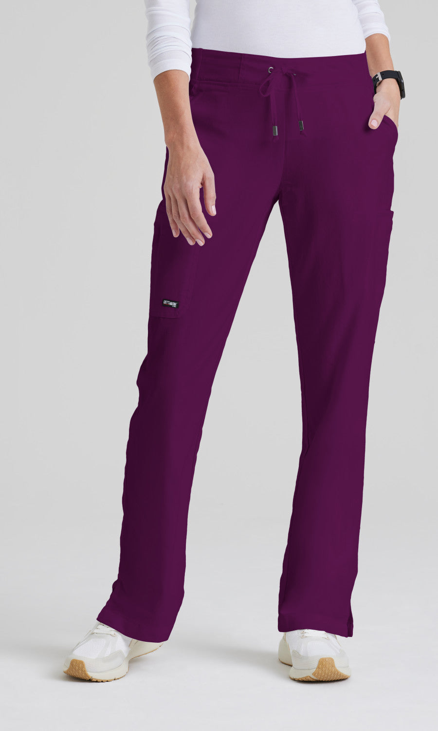 Grey's Anatomy 4277 Mia Scrub Pants Wine