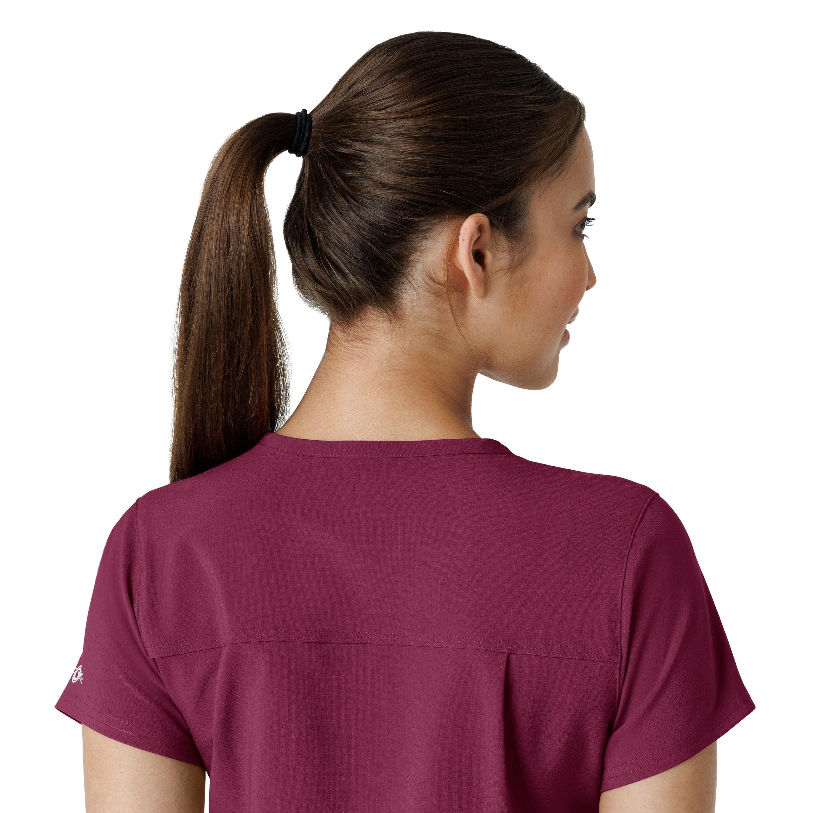 Force Cross-Flex C13410 Tuck-In Scrub Top Wine