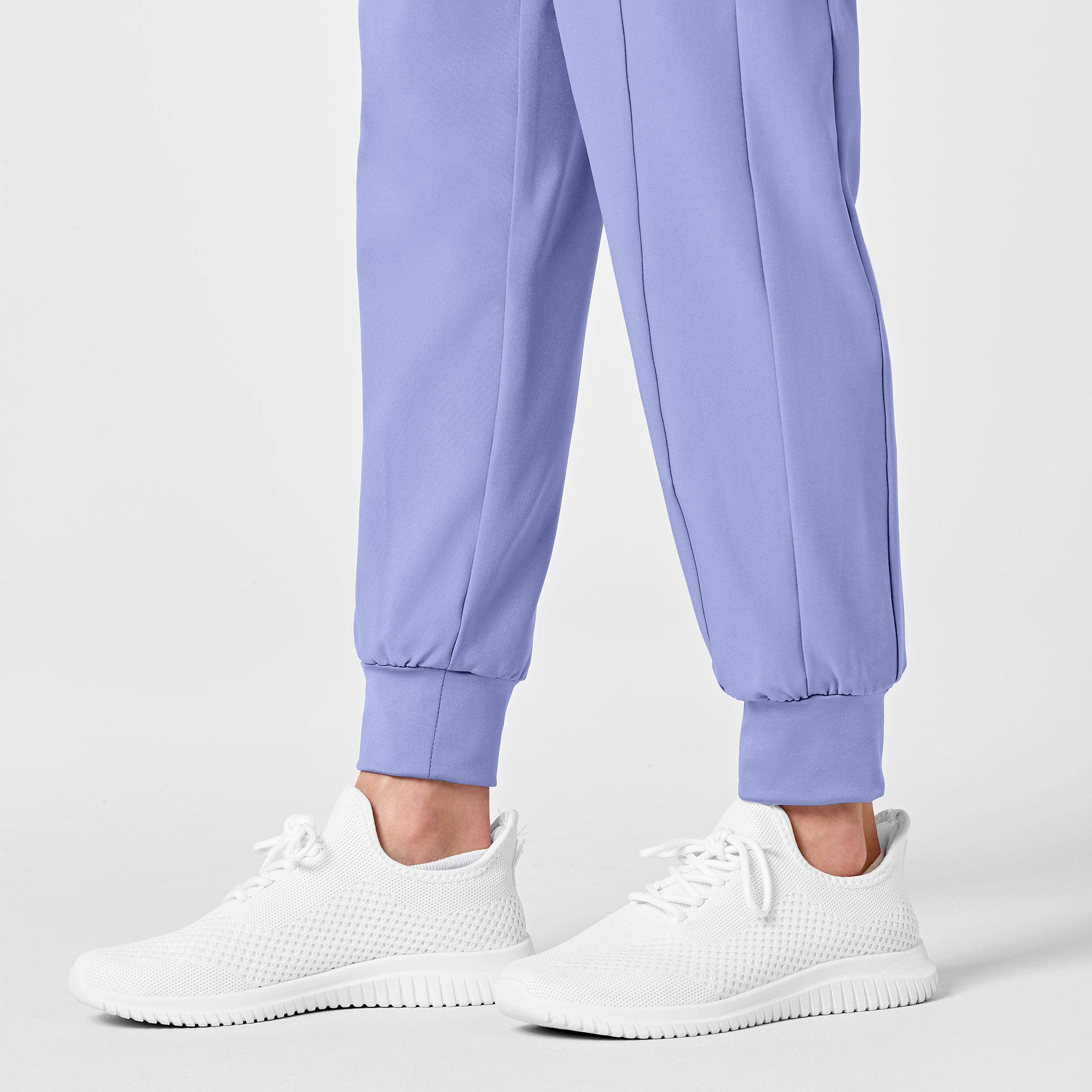 W123 5455 Maternity Jogger Scrub Pants Ceil Blue