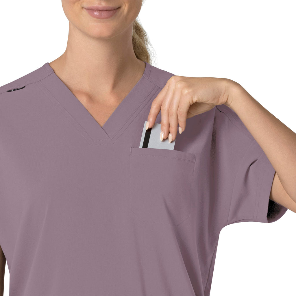 Force Cross-Flex C13110 Oversized V-Neck Scrub Top Lavender Mist