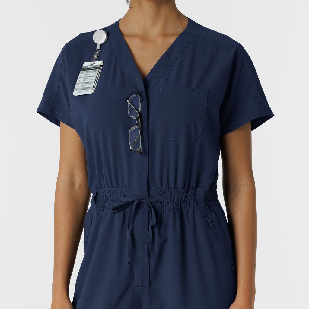 RENEW 3234 Cargo Jogger Scrub Jumpsuit Navy
