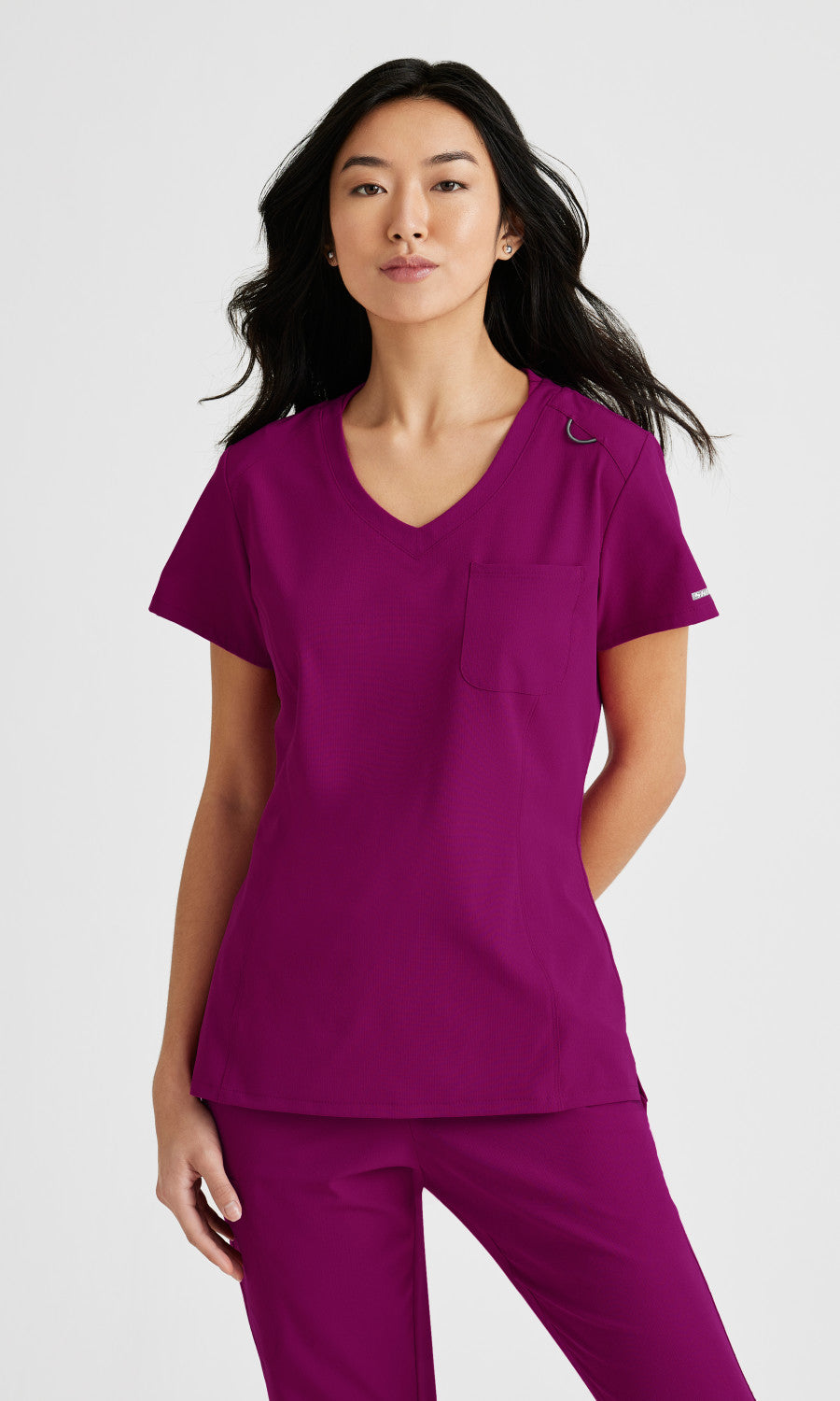 Skechers SKT147 Dignity Scrub Top Wine