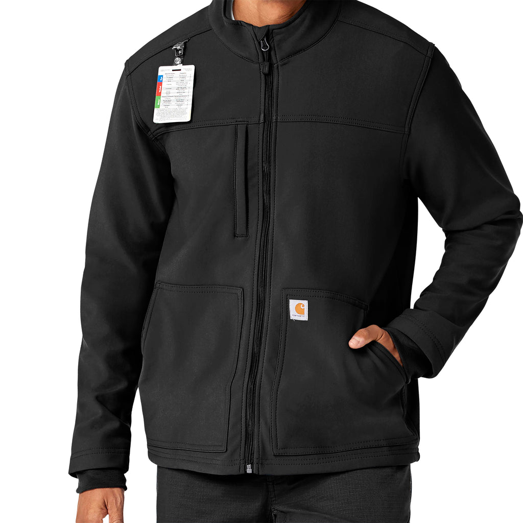 Rugged Flex C80023 Men's Bonded Fleece Jacket Black
