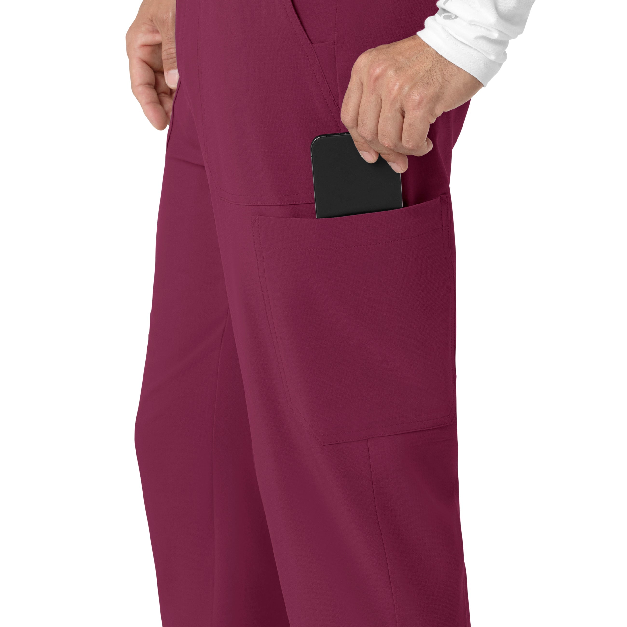 Force Cross-Flex C56310 Men's Jogger Scrub Pants Wine
