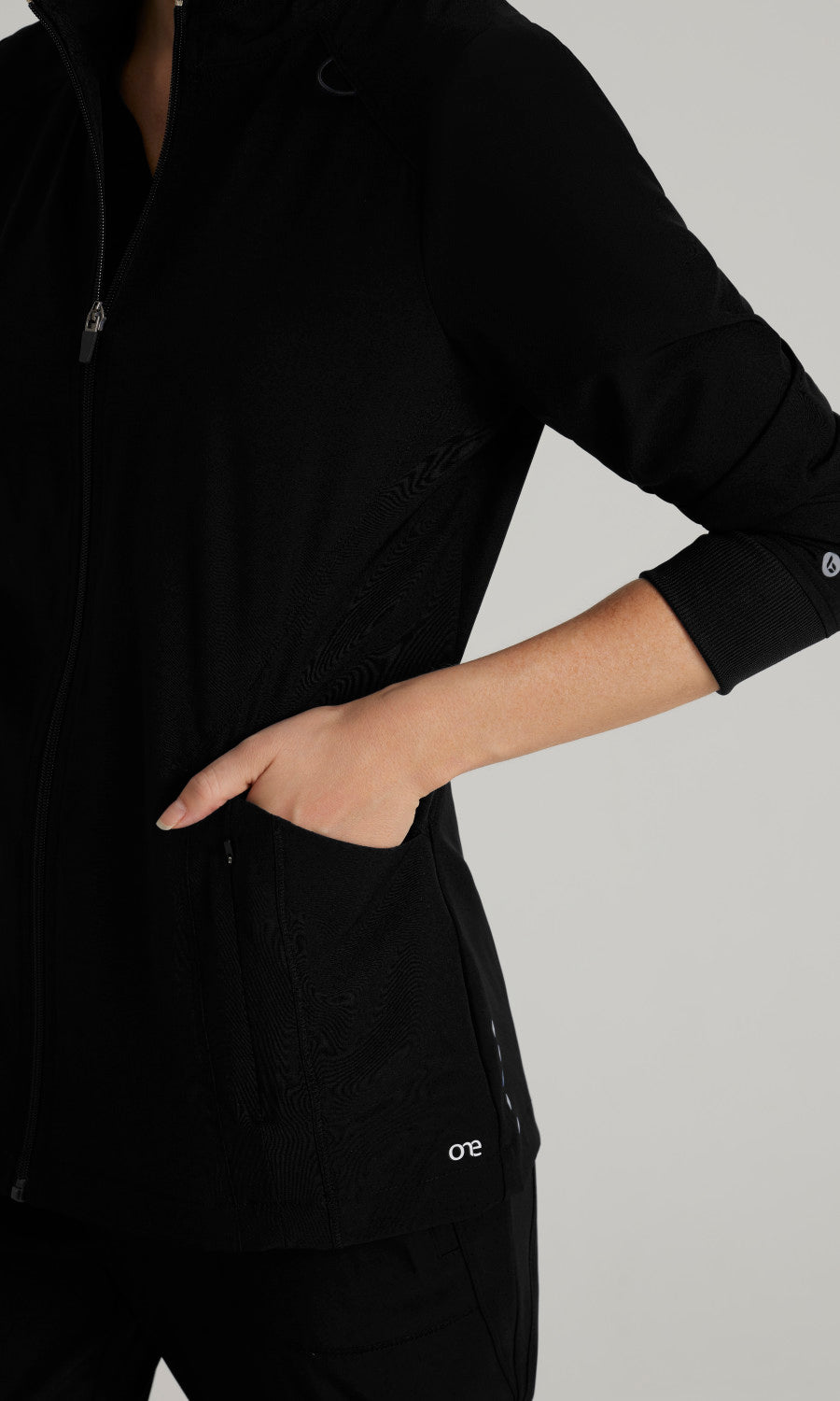 Barco One BOW894 Venture Scrub Jacket Black