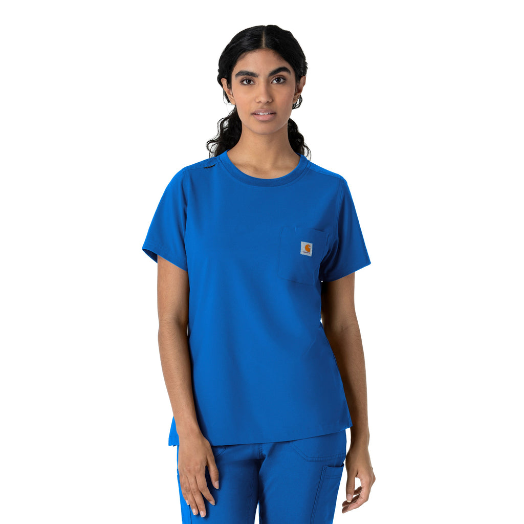 Force Cross-Flex C13510 Women's Crew Neck Scrub Top Royal