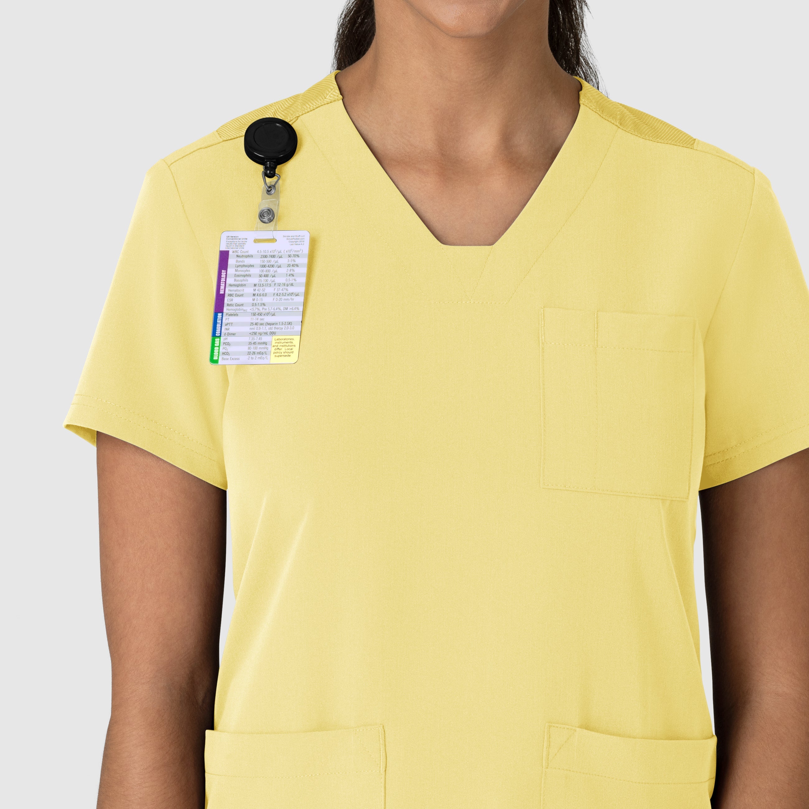 Nova 6132 Flex-n-Reach V-Neck Scrub Top Sunshine Yellow