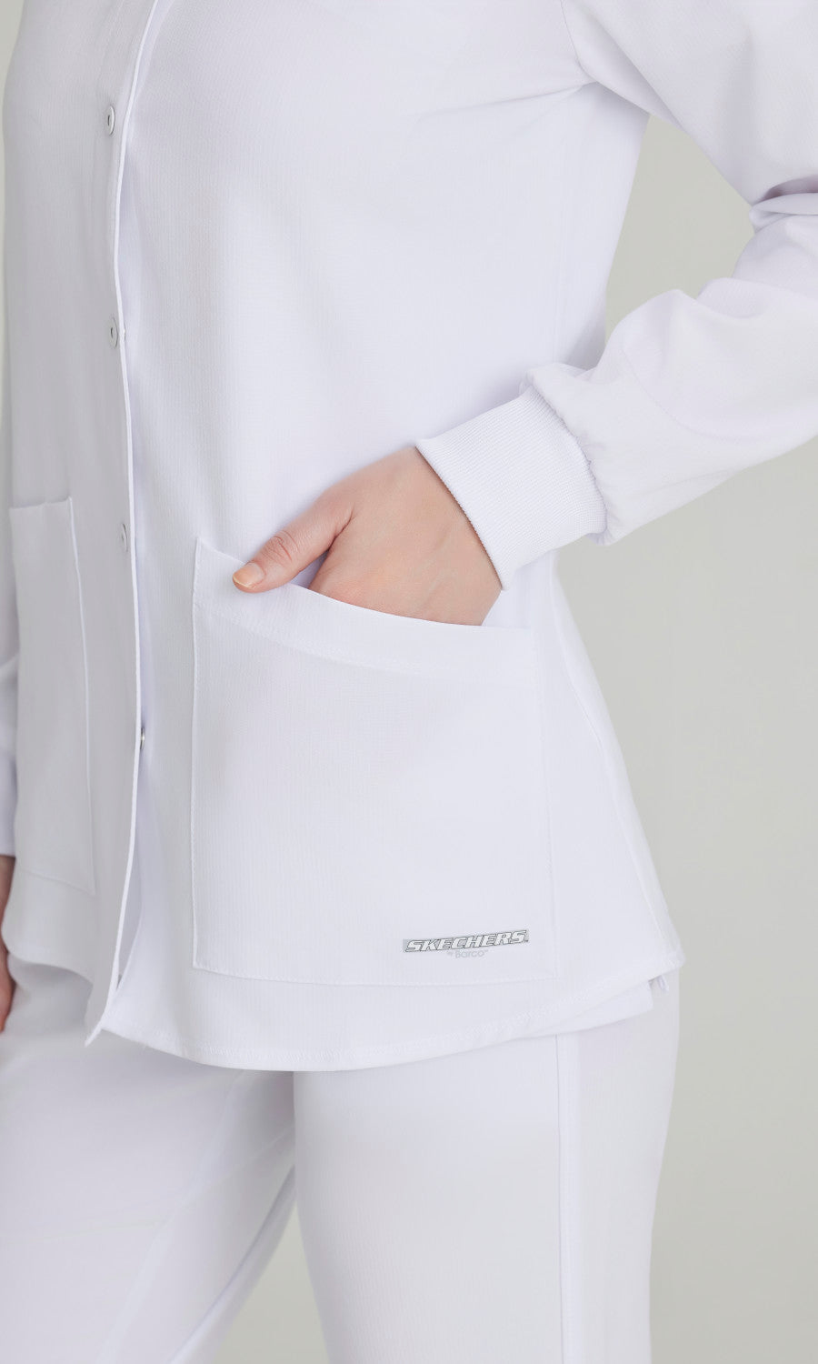 Skechers SK401 Stability Scrub Jacket White