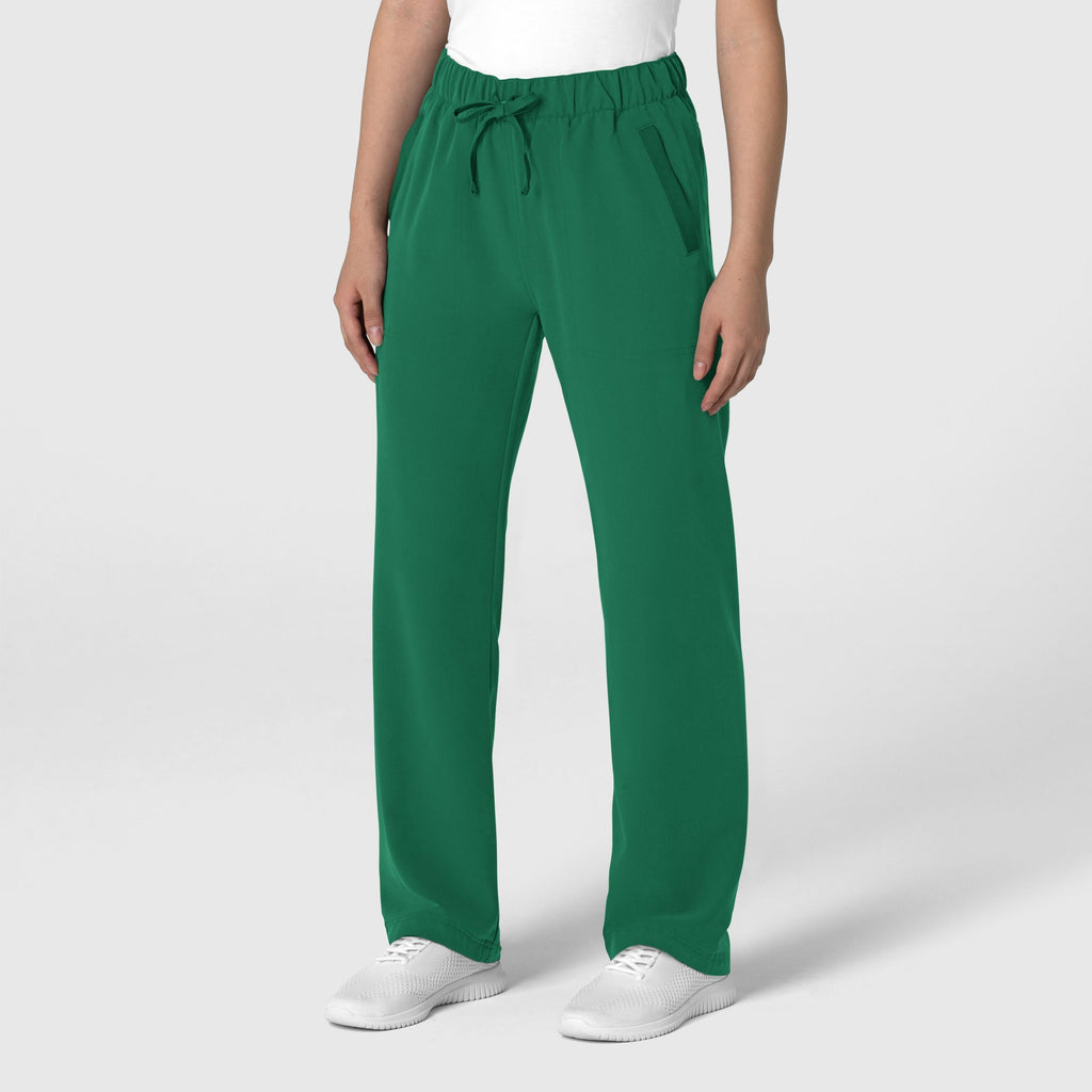 Nova 5232 Stovepipe High-Low Hem Scrub Pants Hunter