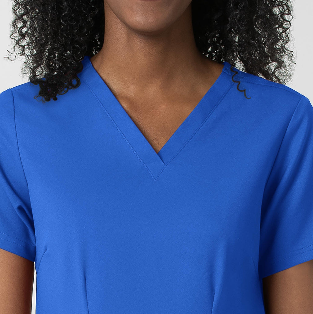 Thrive 6122 Fitted 3-Pocket V-Neck Scrub Top Royal