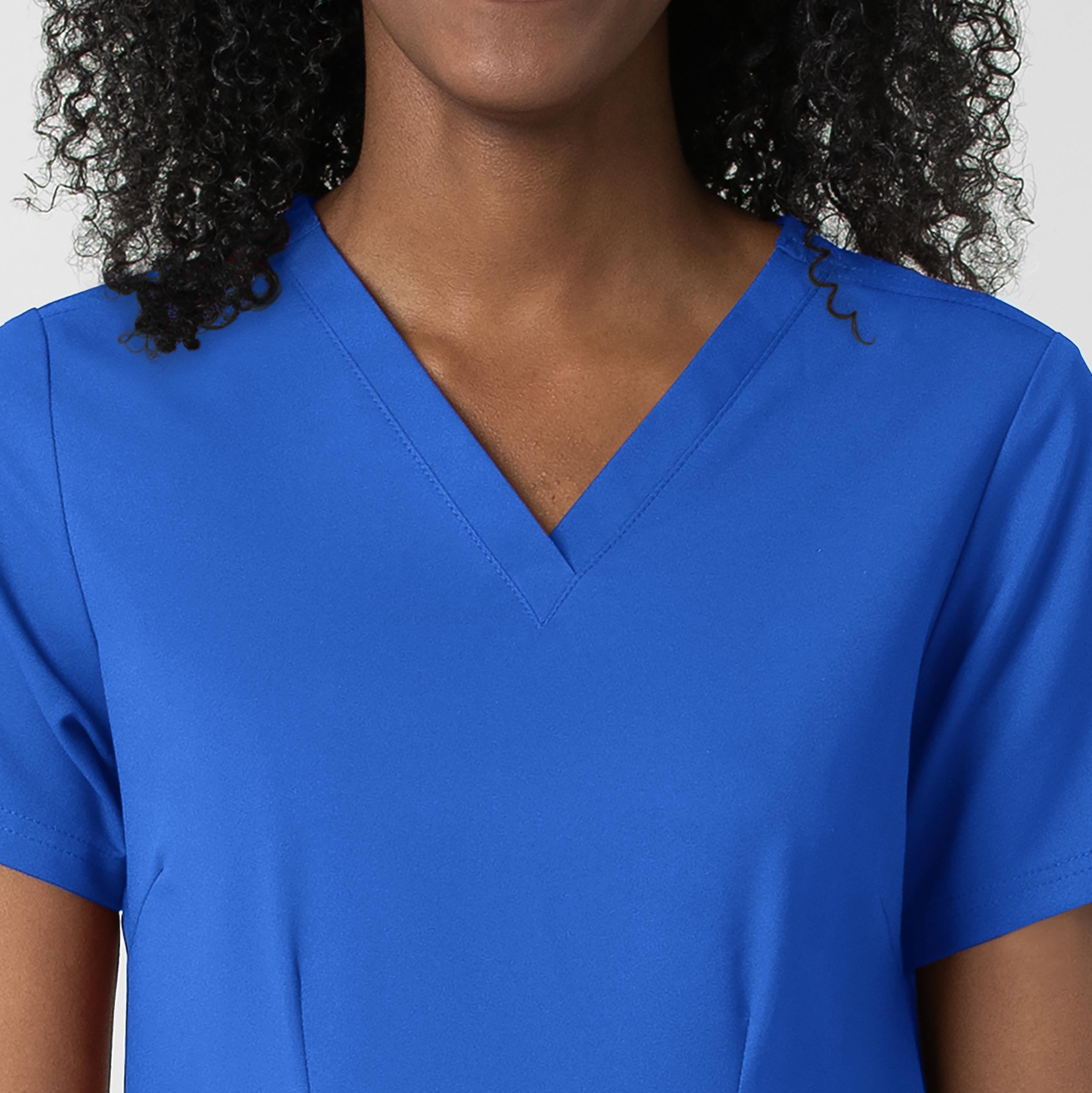 Thrive 6122 Fitted 3-Pocket V-Neck Scrub Top Royal